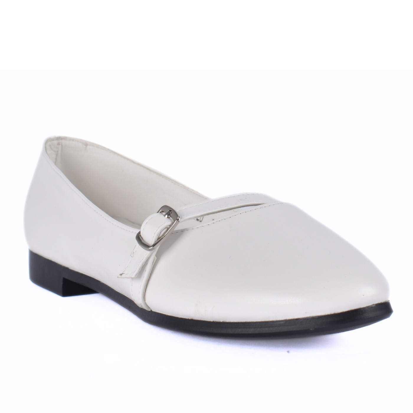 Simple Buckle Flat Shoes