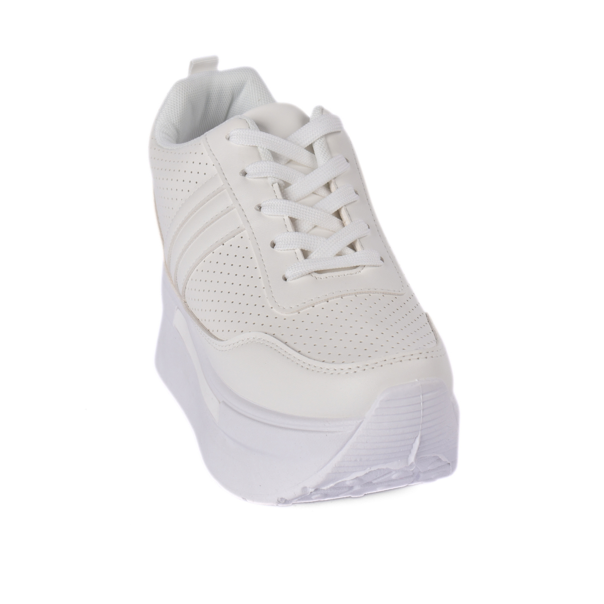 Women’s Lace-Up Sneakers White