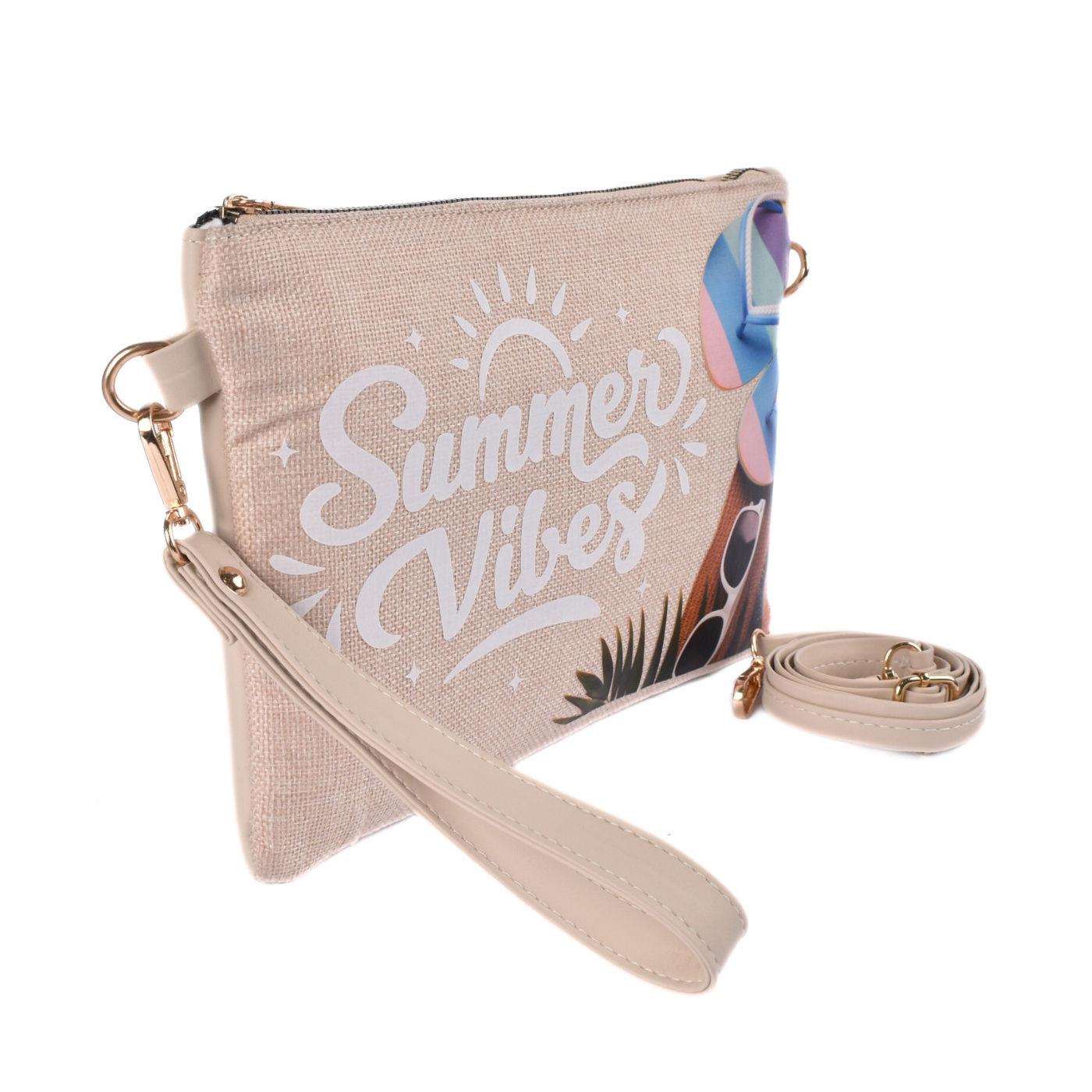 Tropical Summer Print Clutch Melouk