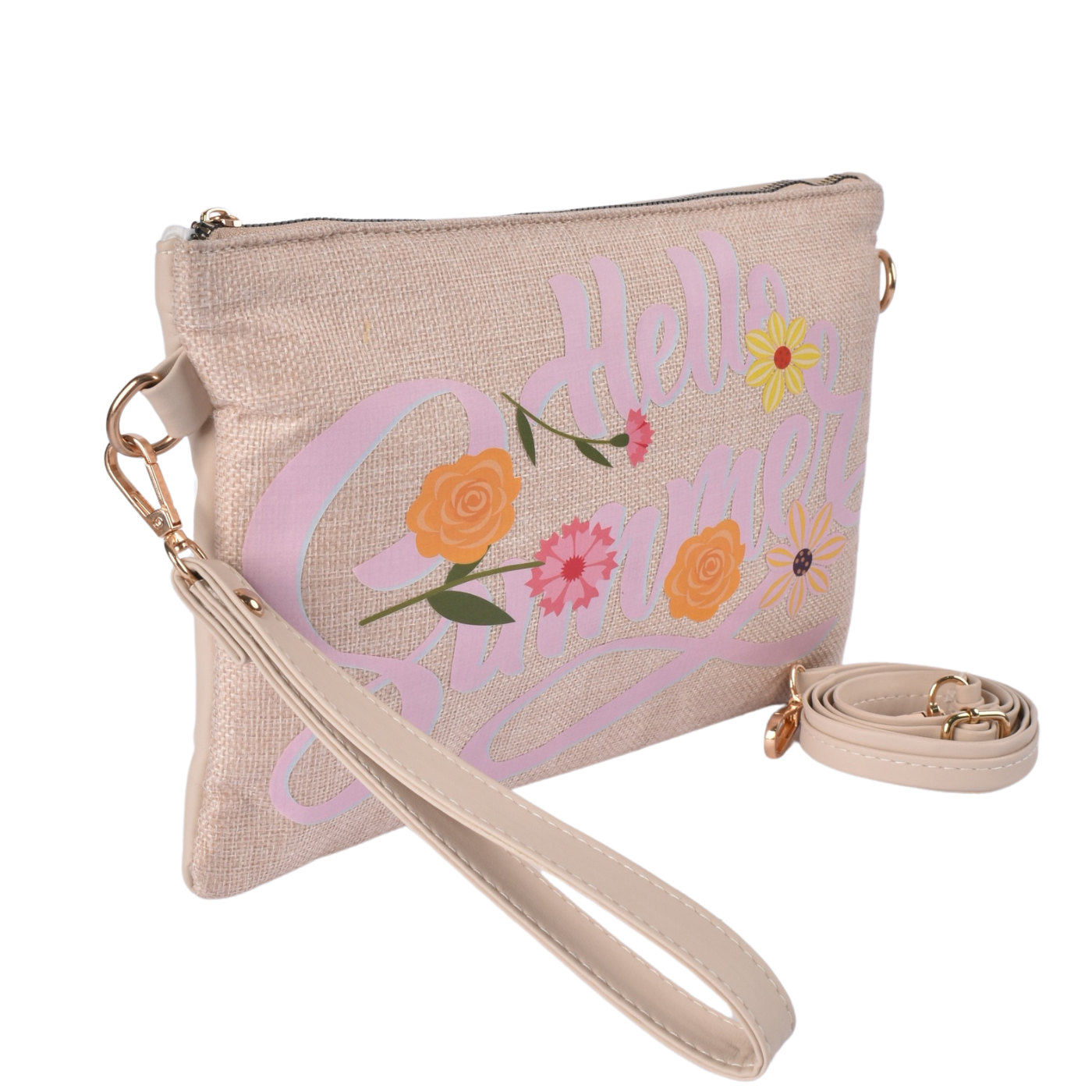 Tropical Summer Print Clutch Melouk