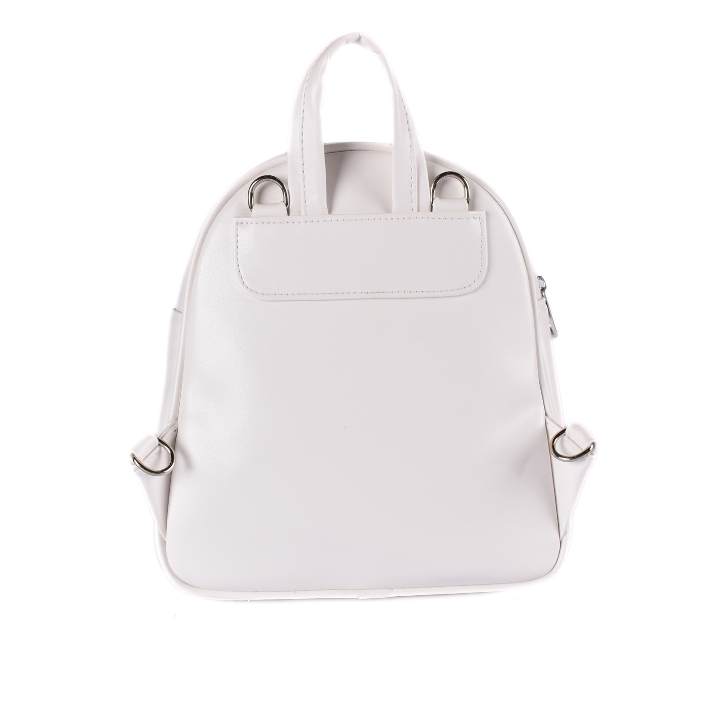 Quilted Faux Leather Backpack With Chain Detail Melouk