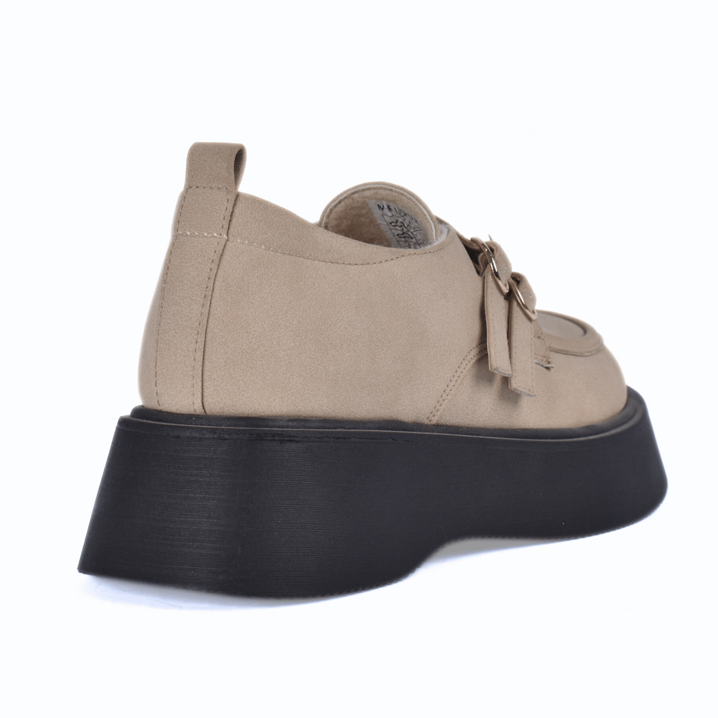 Stylish Platform Slip-On with Buckle