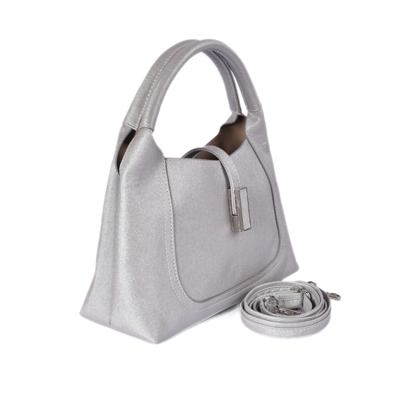 Chic Top Handle Bag Silver