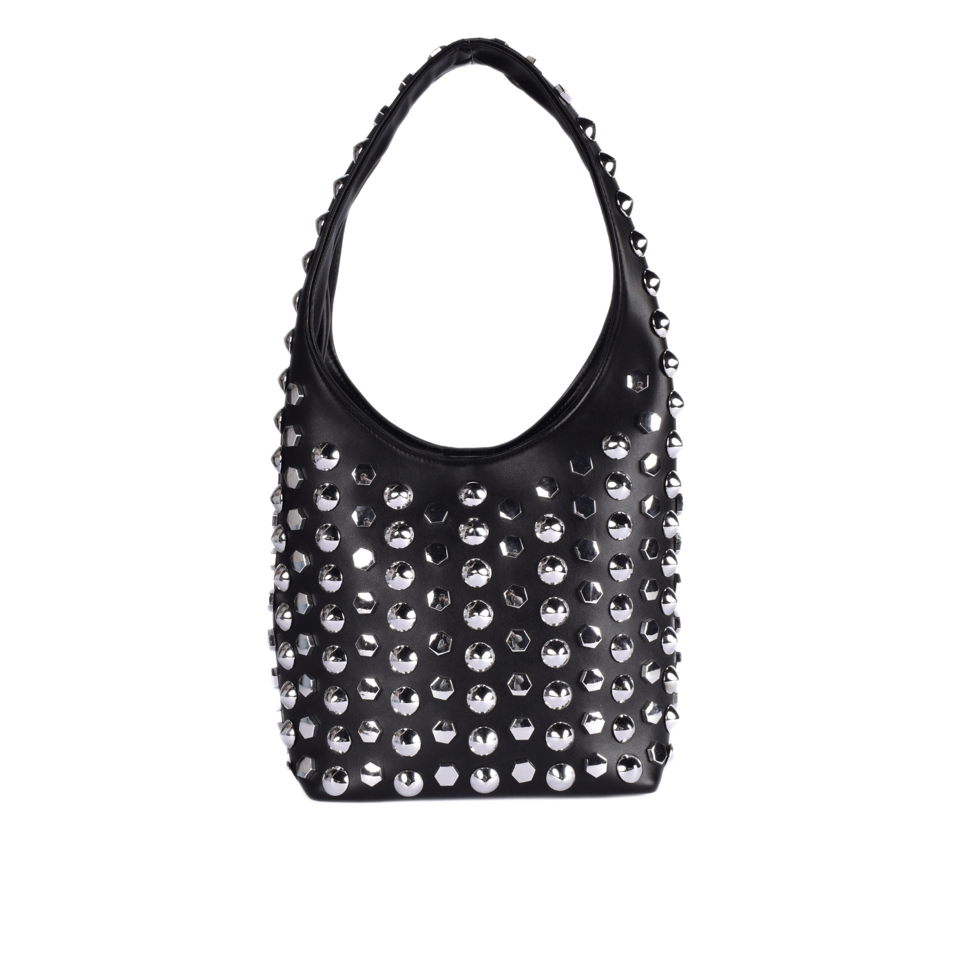 Strass Shoulder Bag With Details Black Melouk