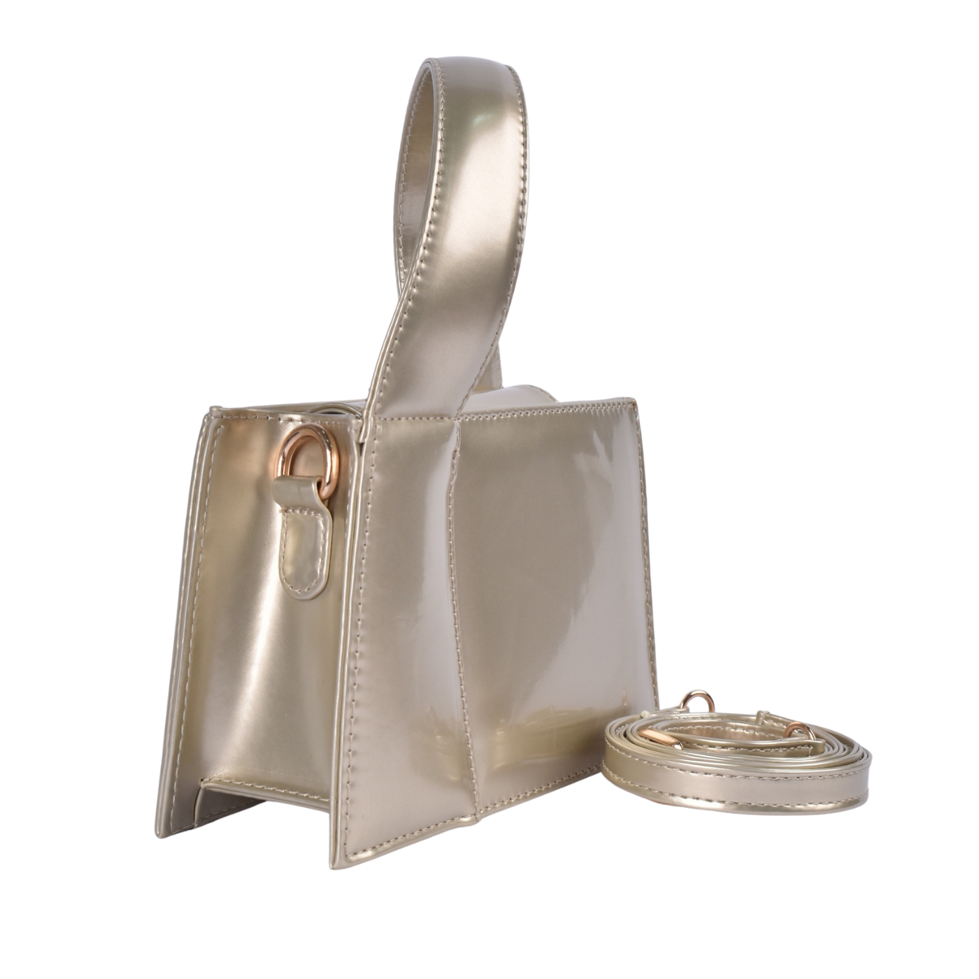 Glossy Statement Cross Body Bag