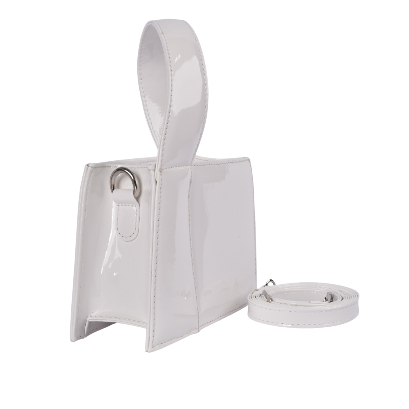 Glossy Statement Cross Body Bag