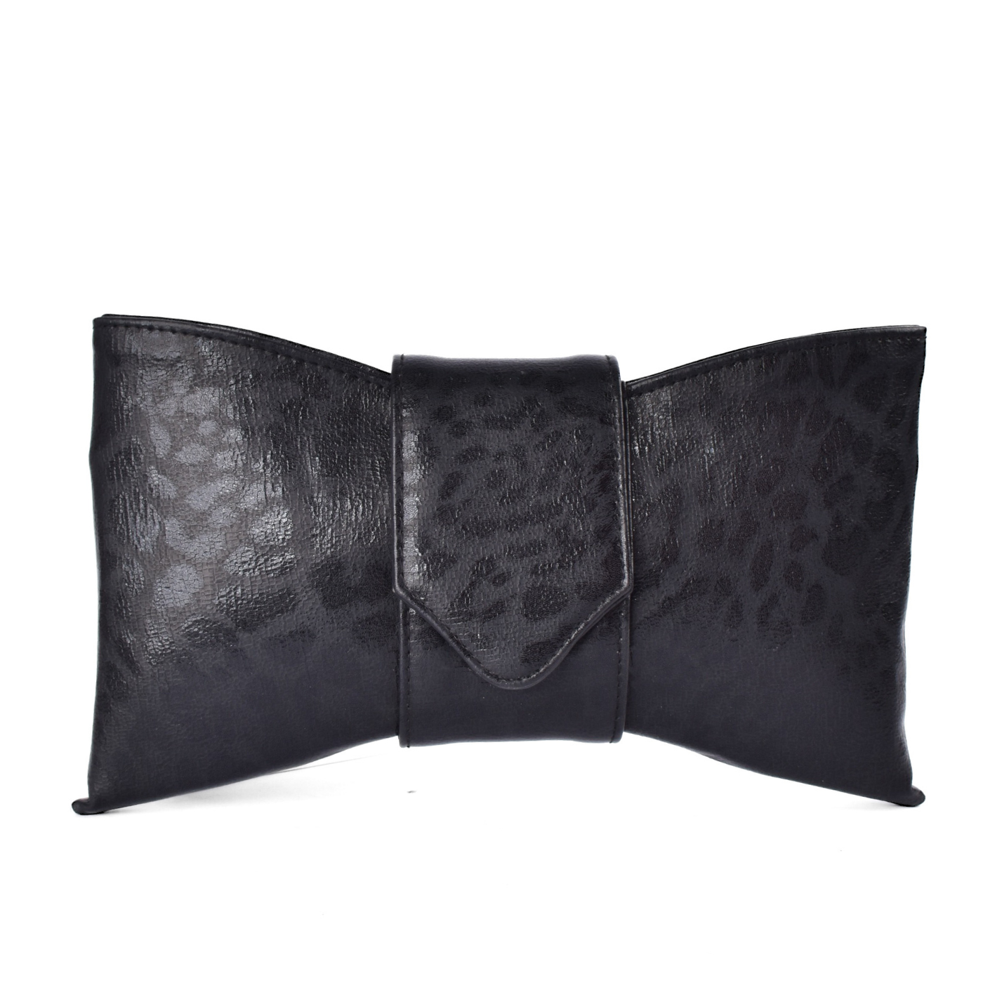 Elegant Bow Shaped Metallic Clutch