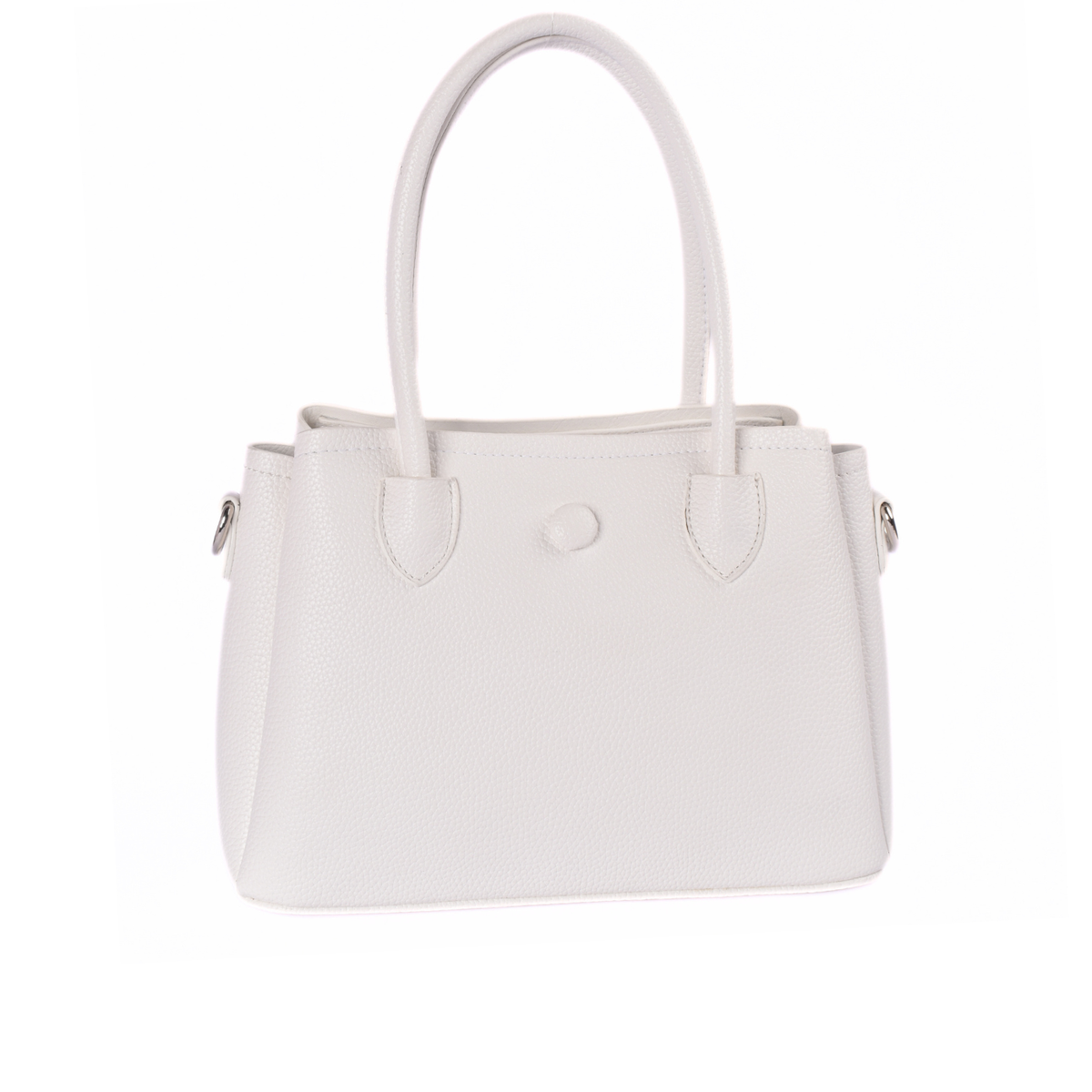 Leather Tote with Decorative Scarf