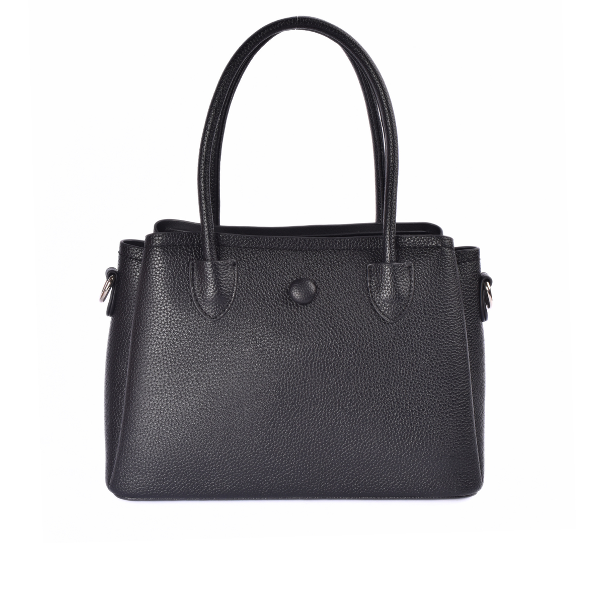 Leather Tote with Decorative Scarf