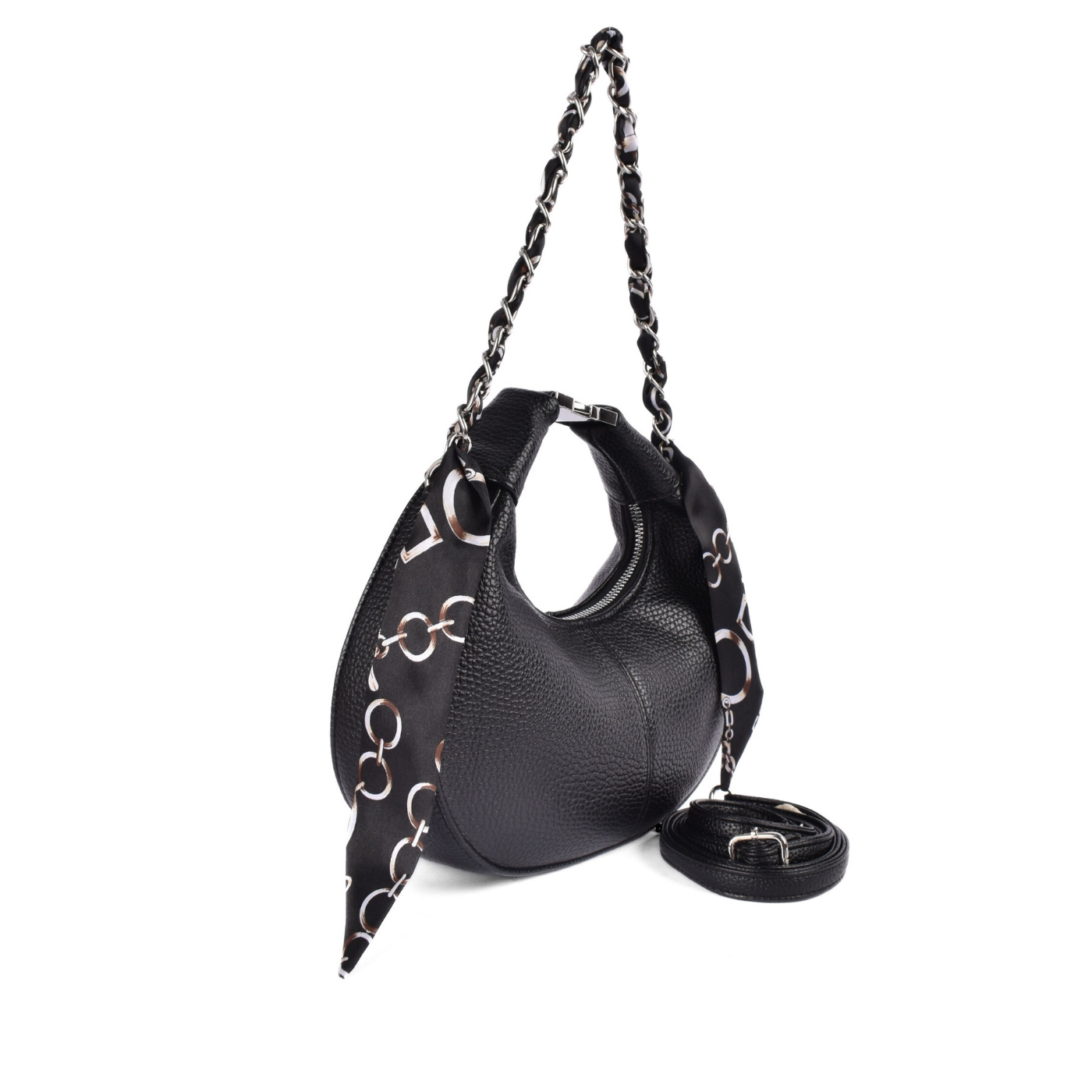 Elegant Hobo Bag with Curved Design