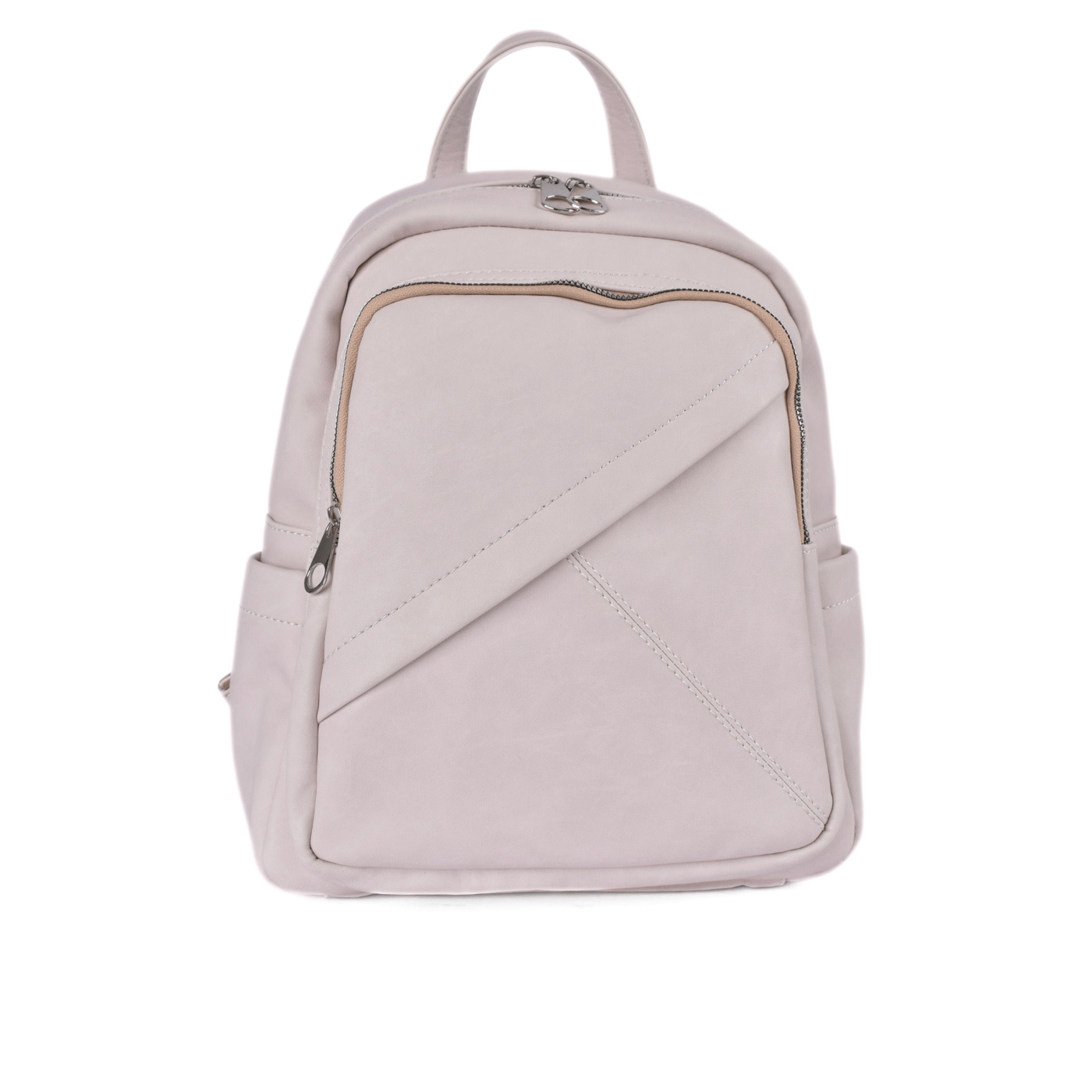 Simple Backpack with Front Zipper Pocket
