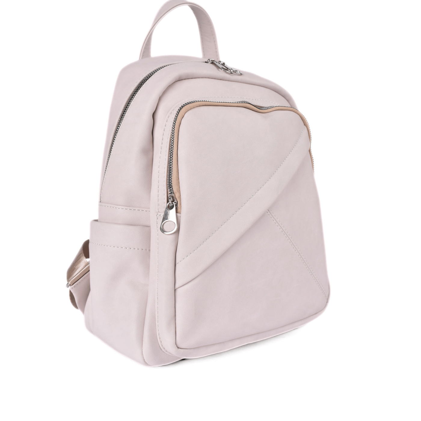 Simple Backpack with Front Zipper Pocket