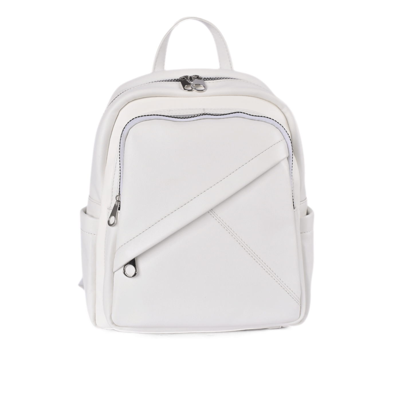 Simple Backpack with Front Zipper Pocket