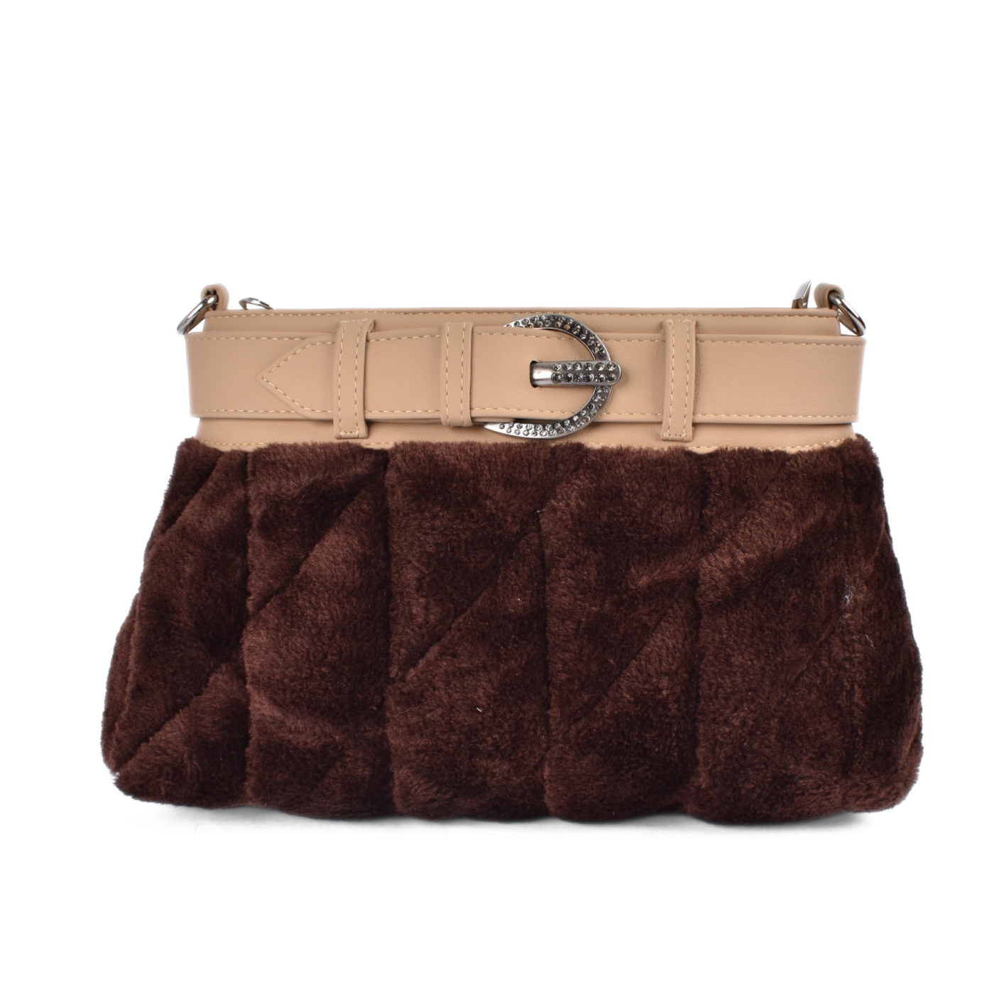 Trandy Bag with Plush Fur Design