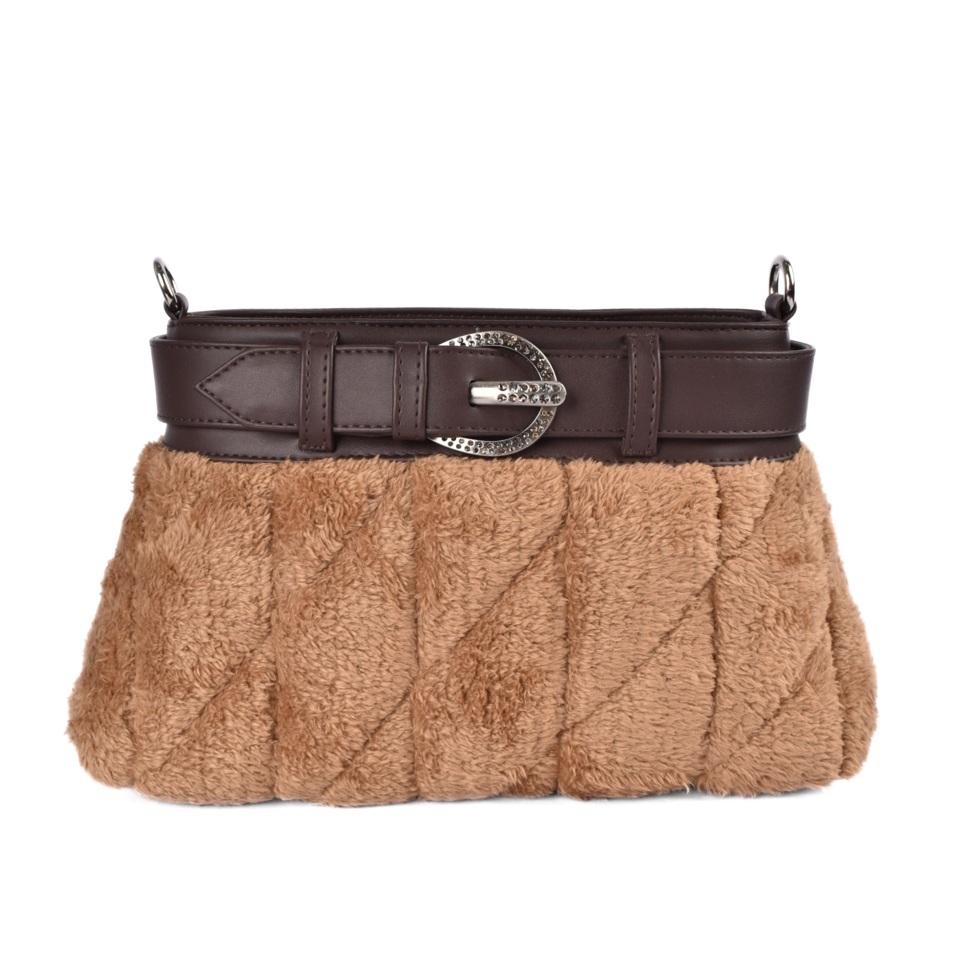 Trandy Bag with Plush Fur Design