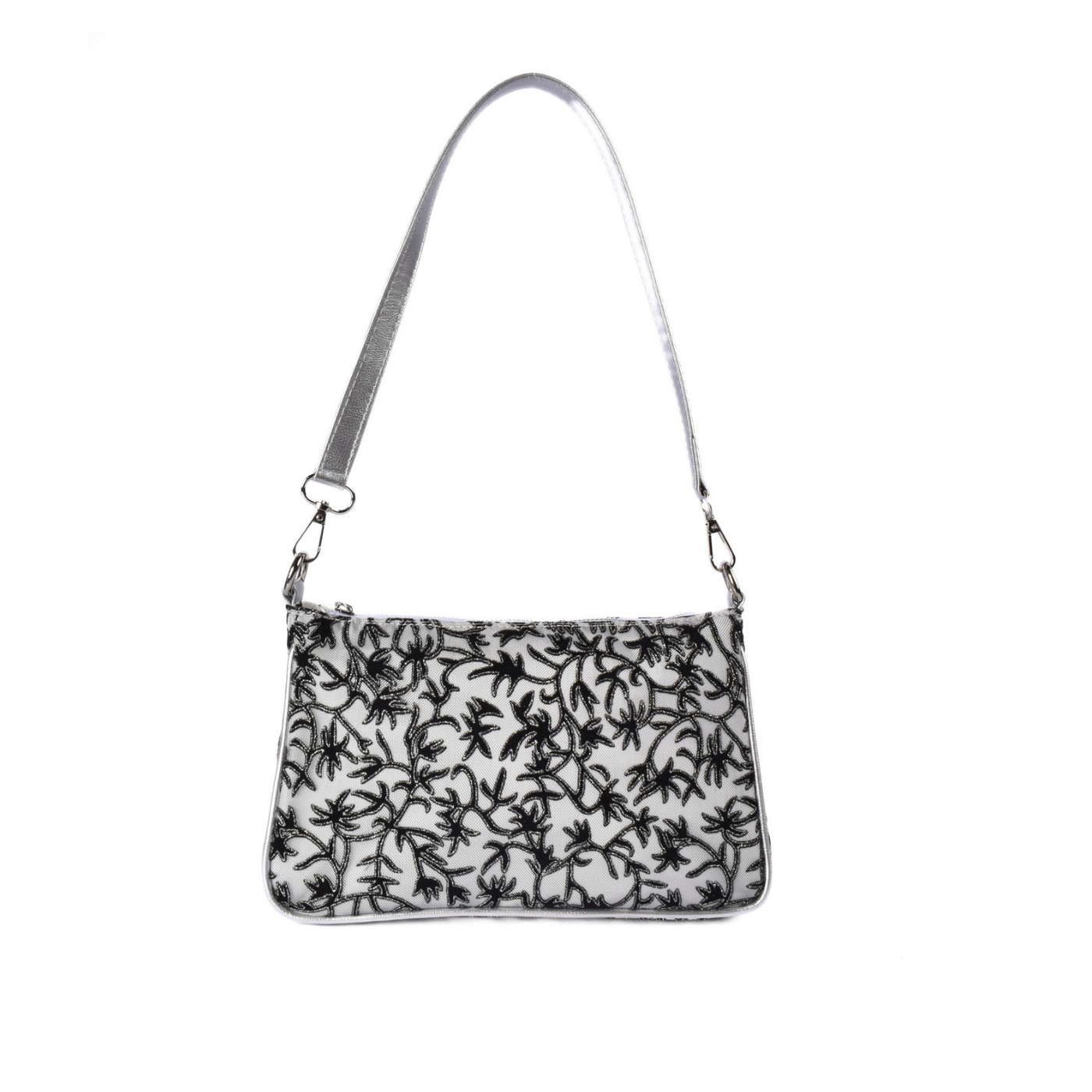 Elegant Women's Shoulder Bag Silver