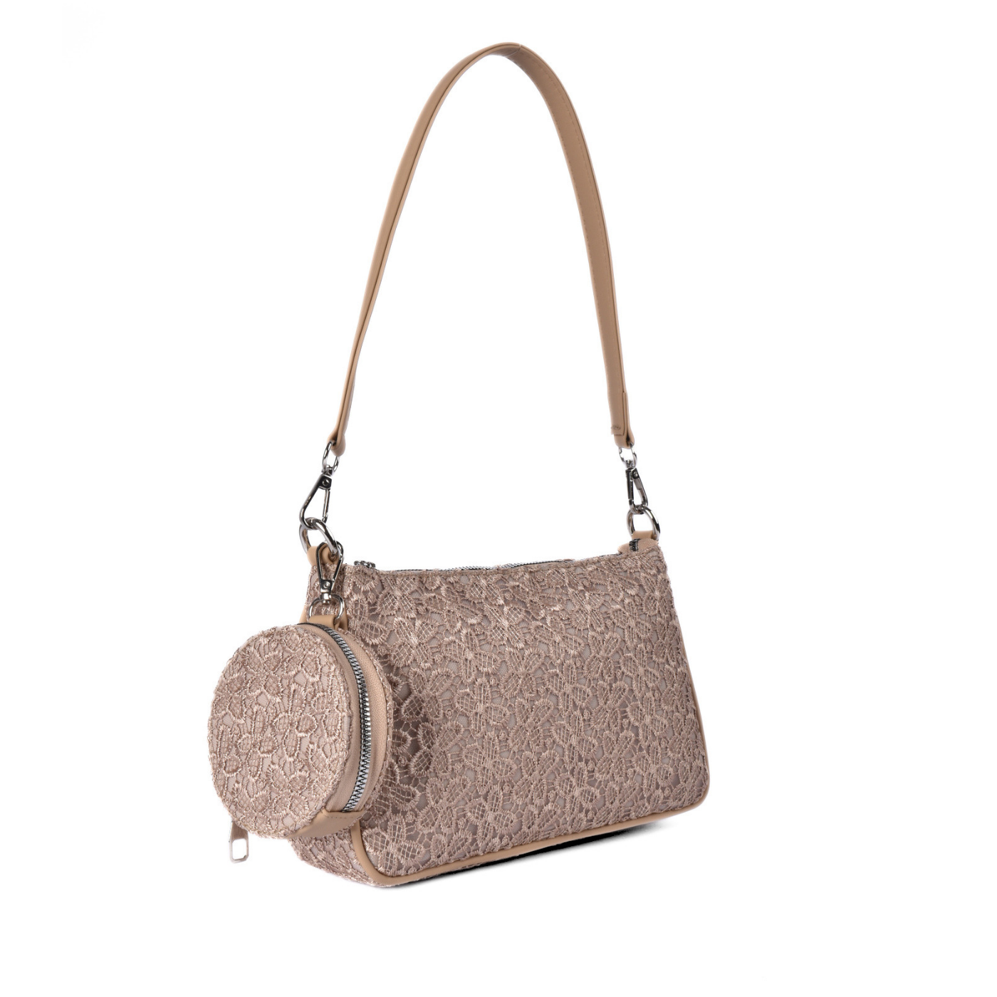 Trendy Lace Shoulder Bag Soft Feminine Style