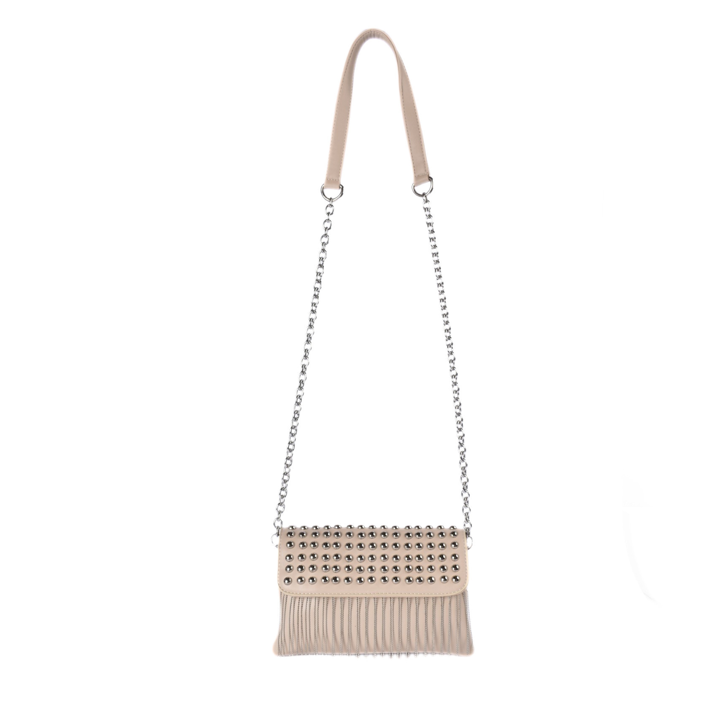 Studded Fringe Shoulder Bag