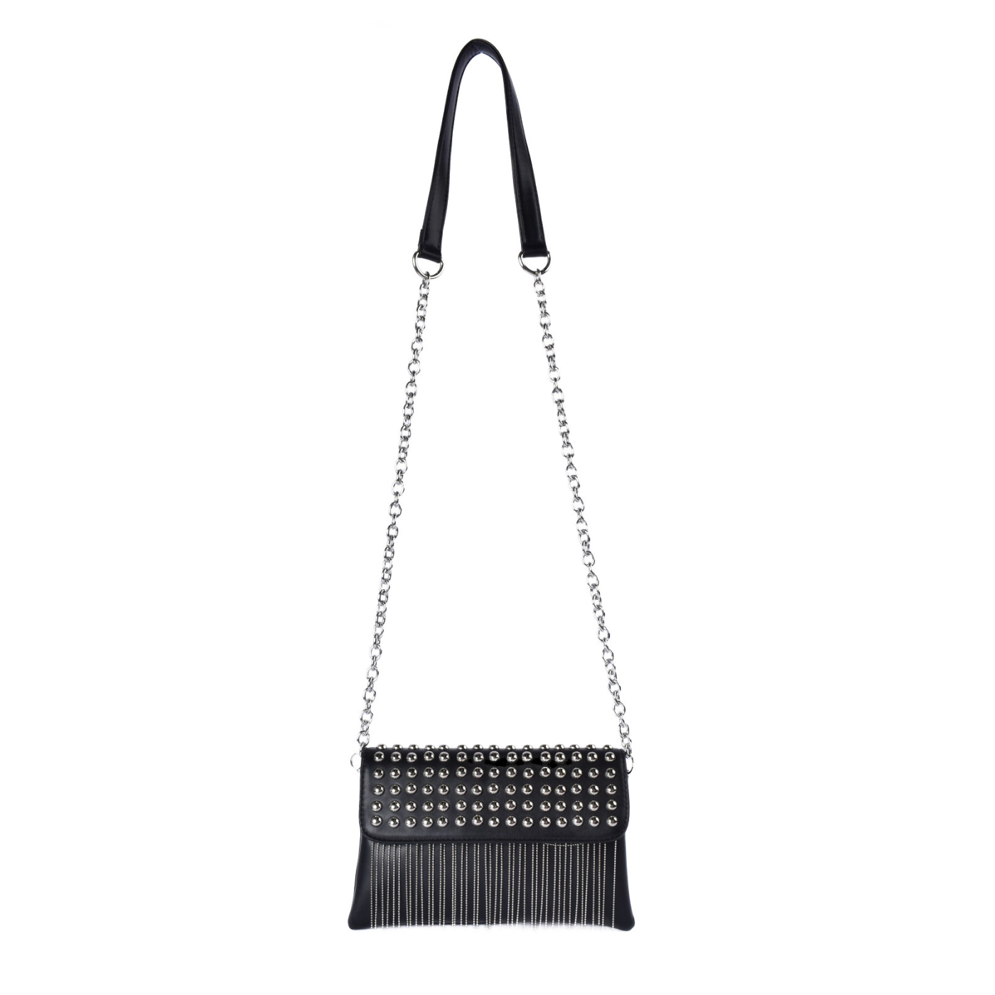 Studded Fringe Shoulder Bag
