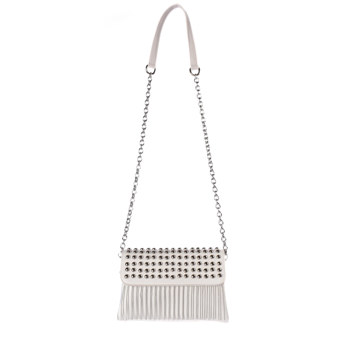 Studded Fringe Shoulder Bag