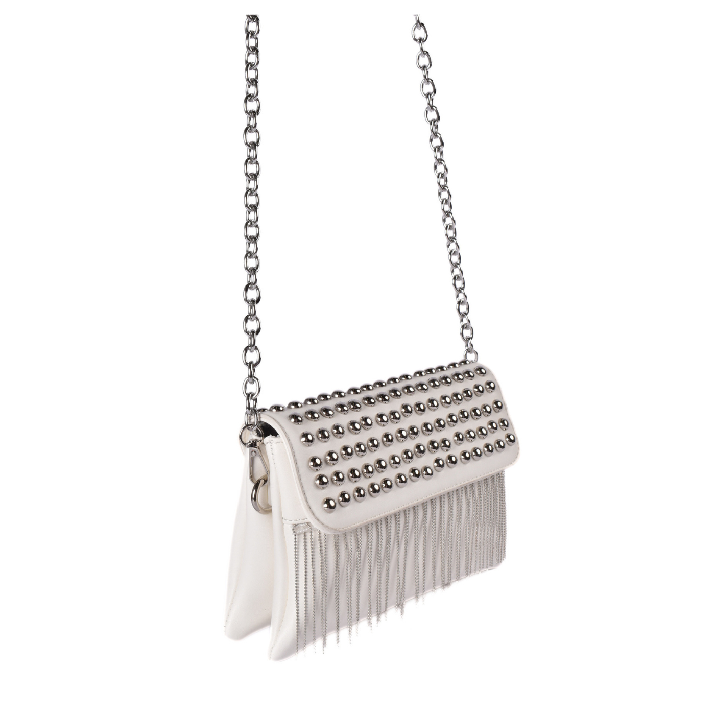 Studded Fringe Shoulder Bag