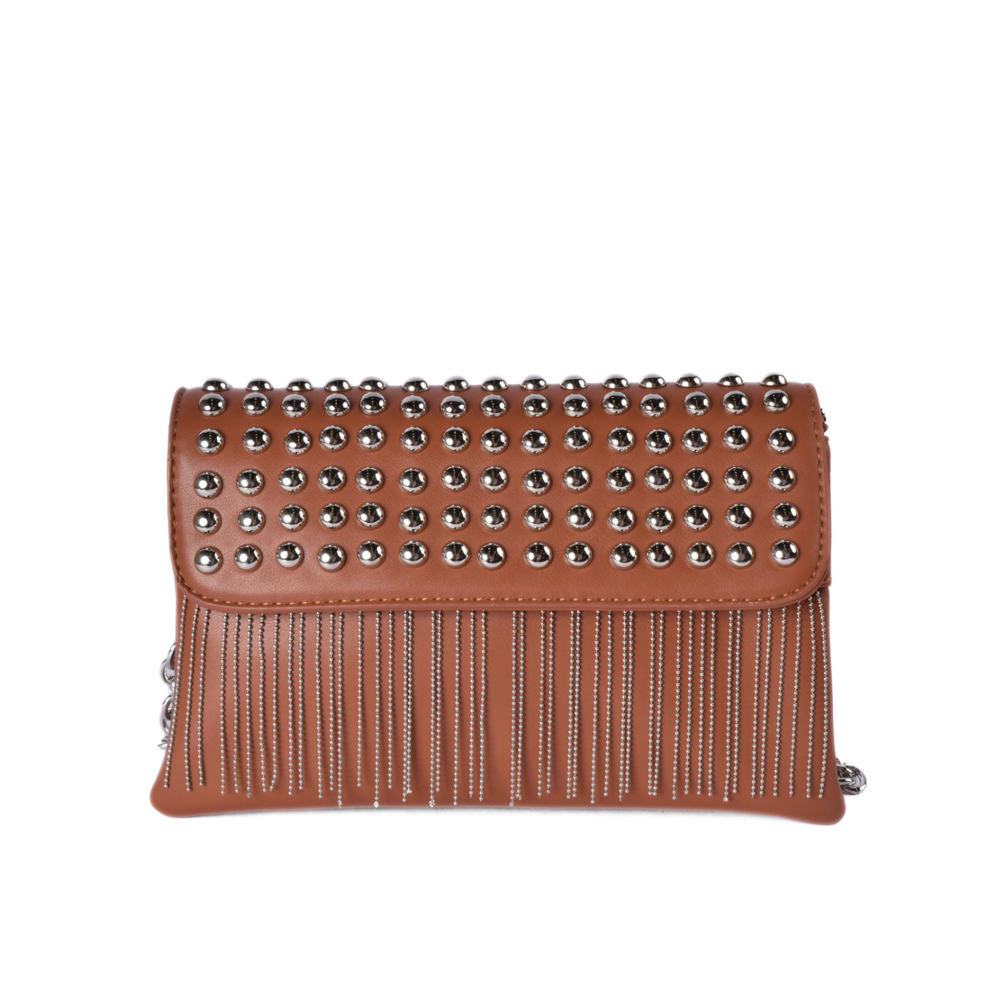 Studded Fringe Shoulder Bag