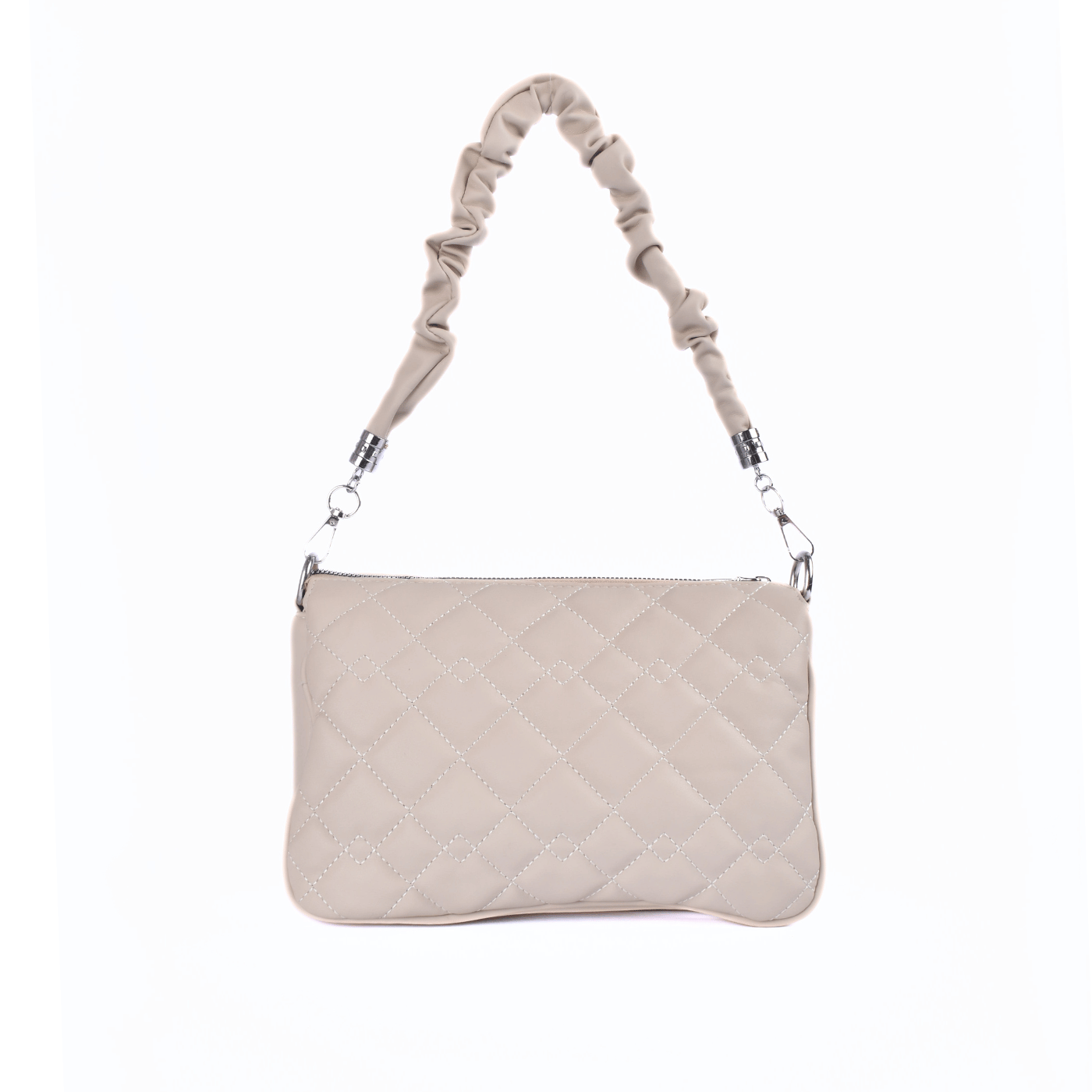 Basic Leather Shoulder Bag Beige Melouk