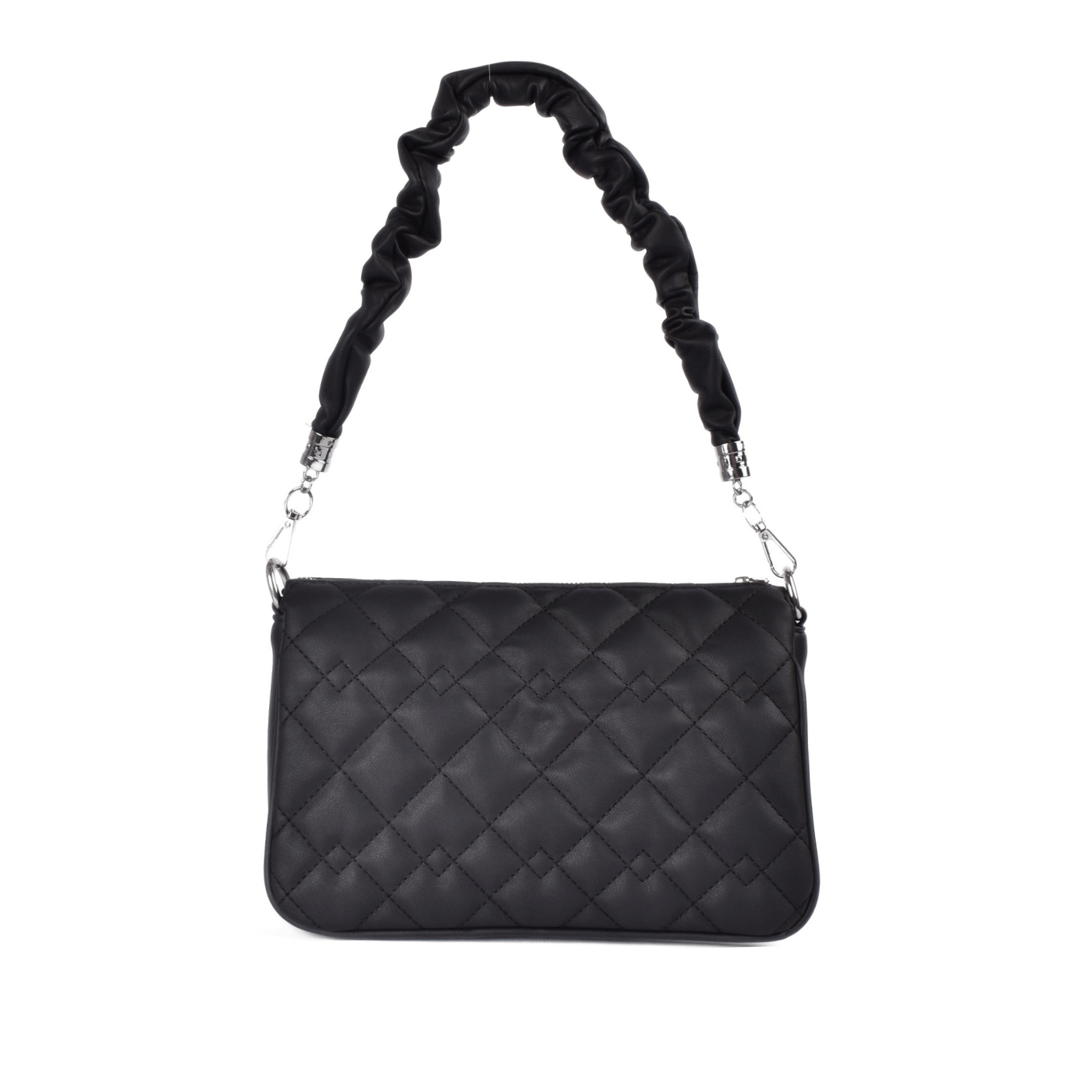 Basic Leather Shoulder Bag Black Melouk