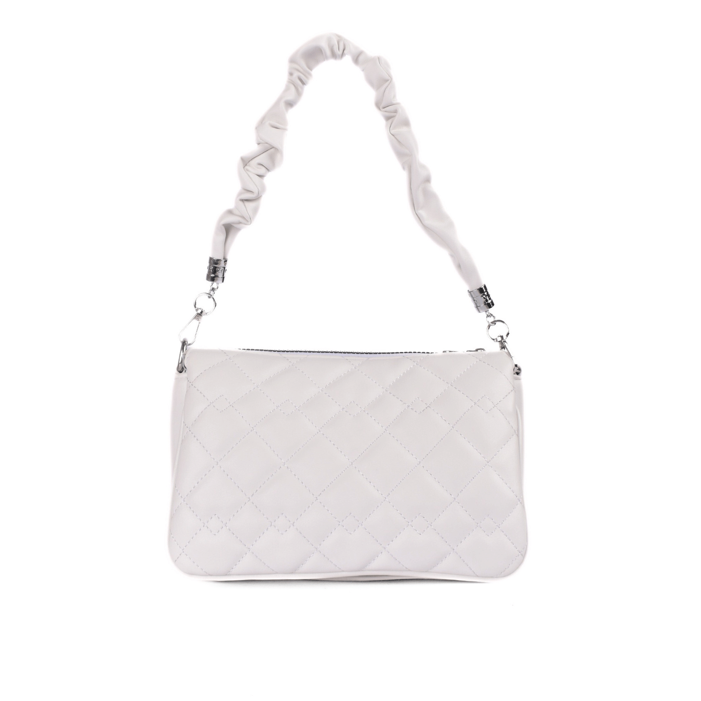 Basic Leather Shoulder Bag White Melouk