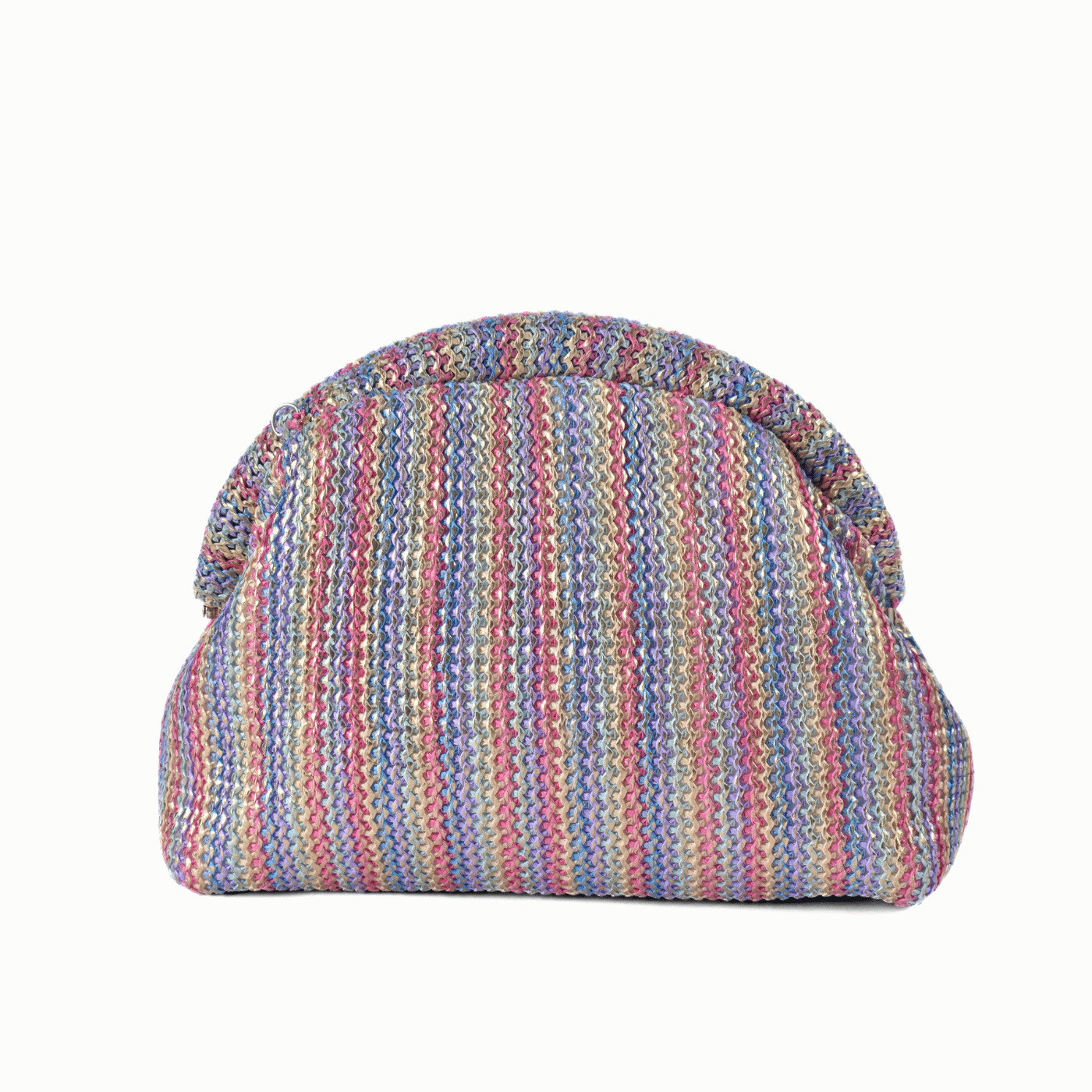 Colorful Woven Clutch with Chain Strap Melouk