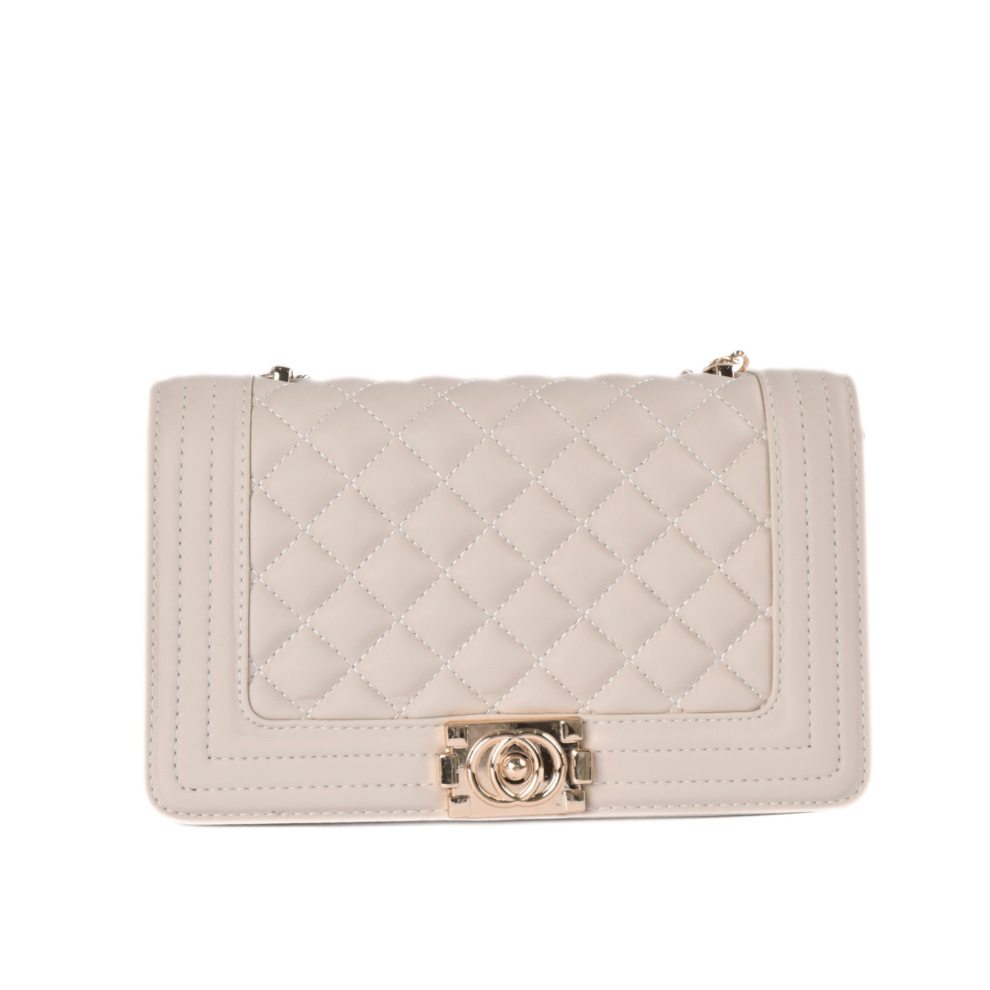 Lined Leather Shoulder Bag Melouk