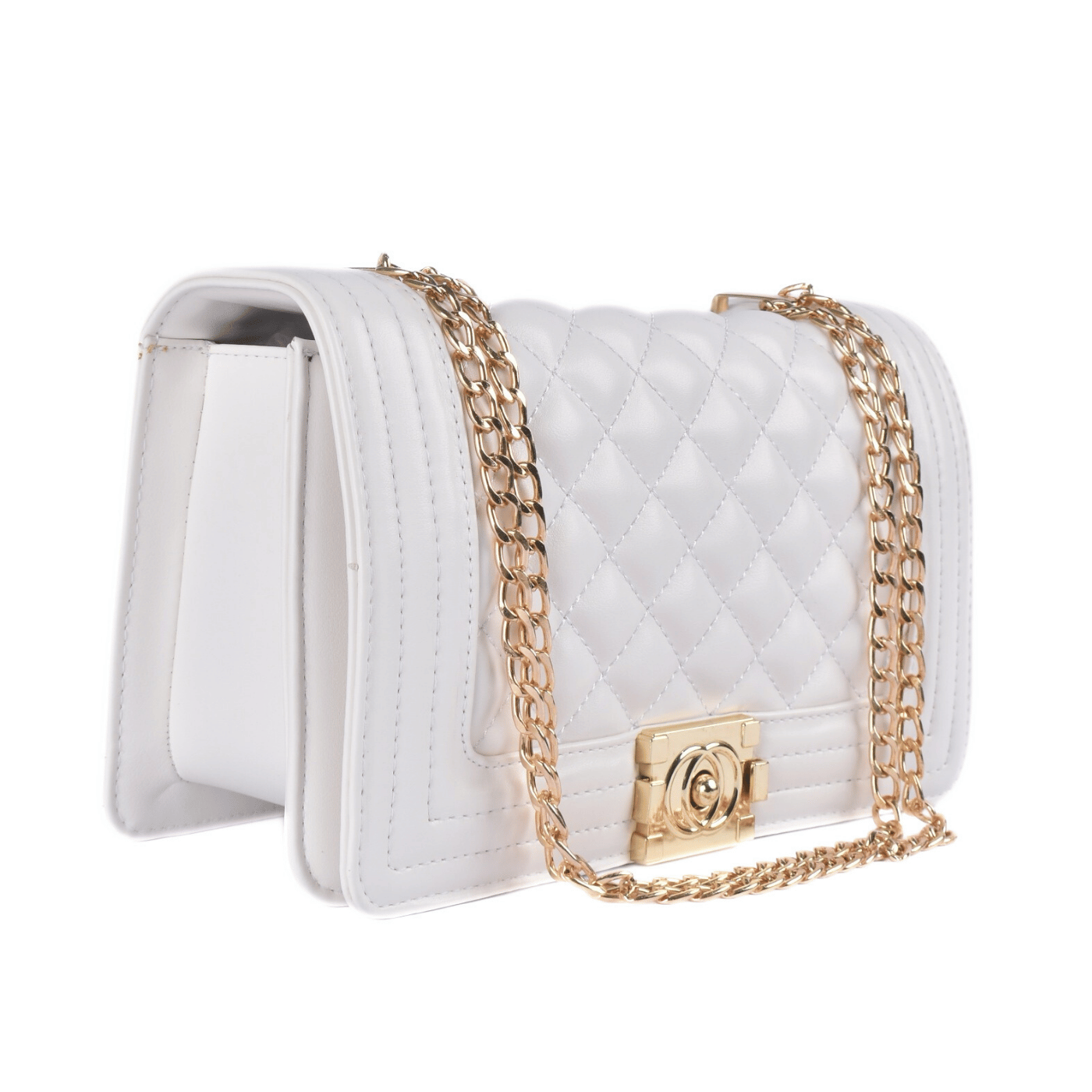 Lined Leather Shoulder Bag Melouk