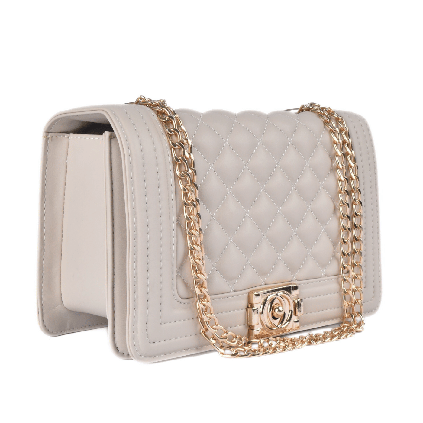 Lined Leather Shoulder Bag Melouk