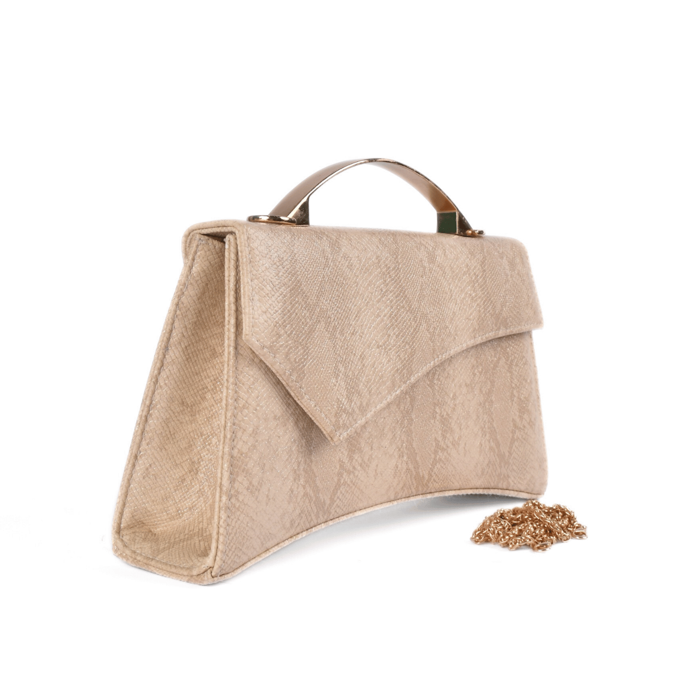 Compact Clutch Bag with Metal Grip Melouk