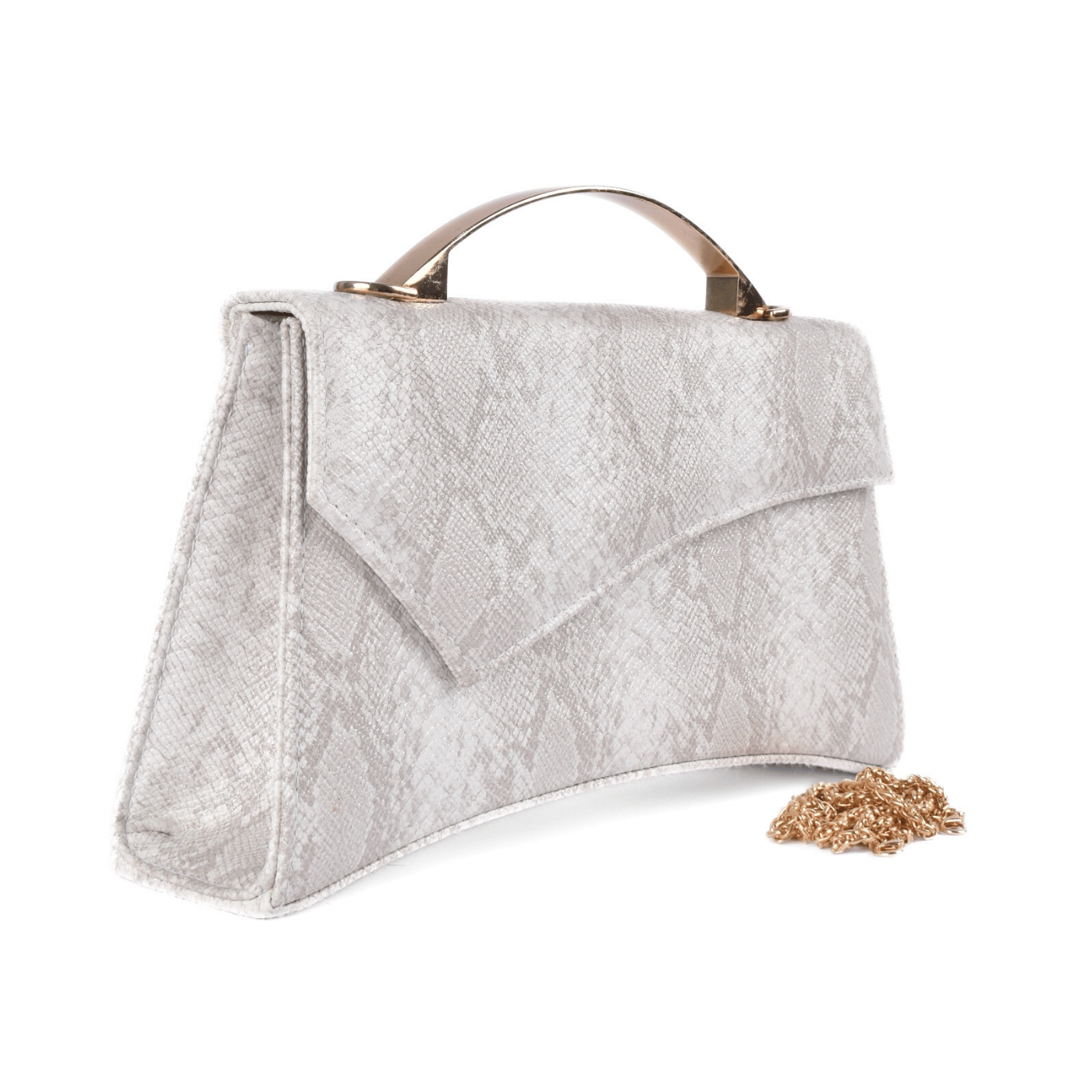 Compact Clutch Bag with Metal Grip Melouk
