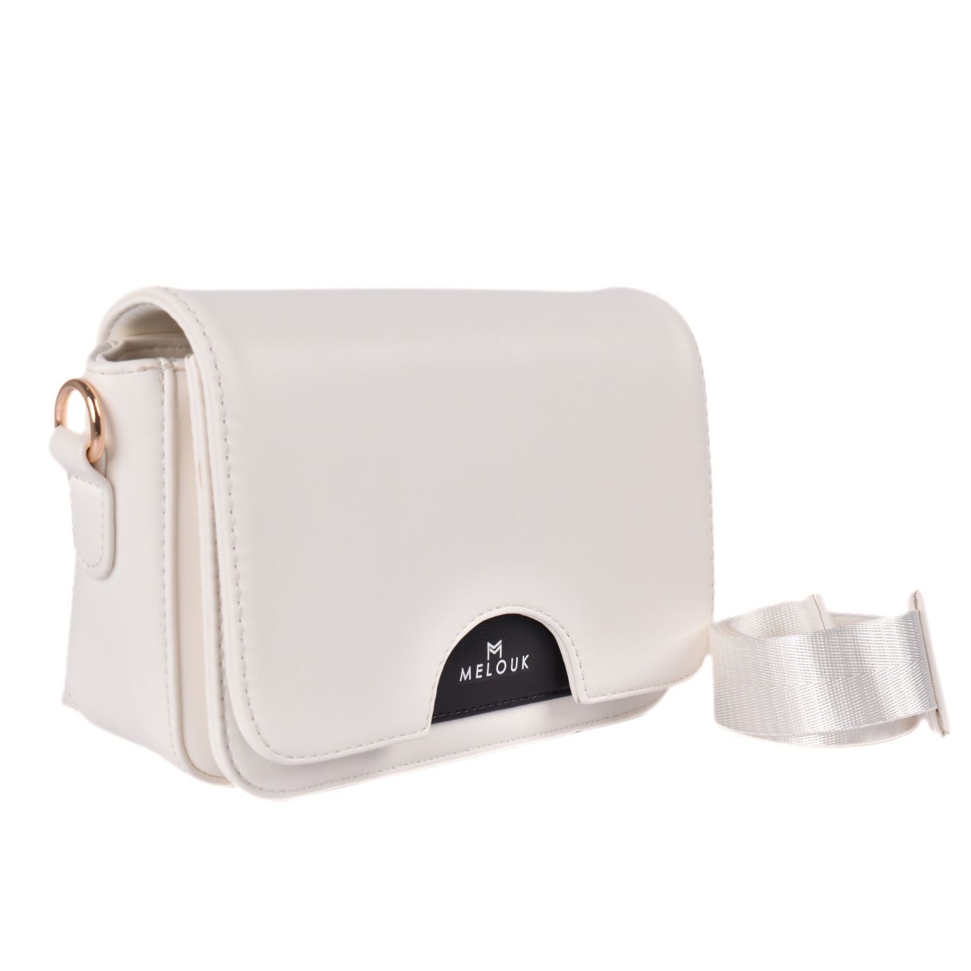 Minimal Leather Crossbody Bag with Elegant Details
