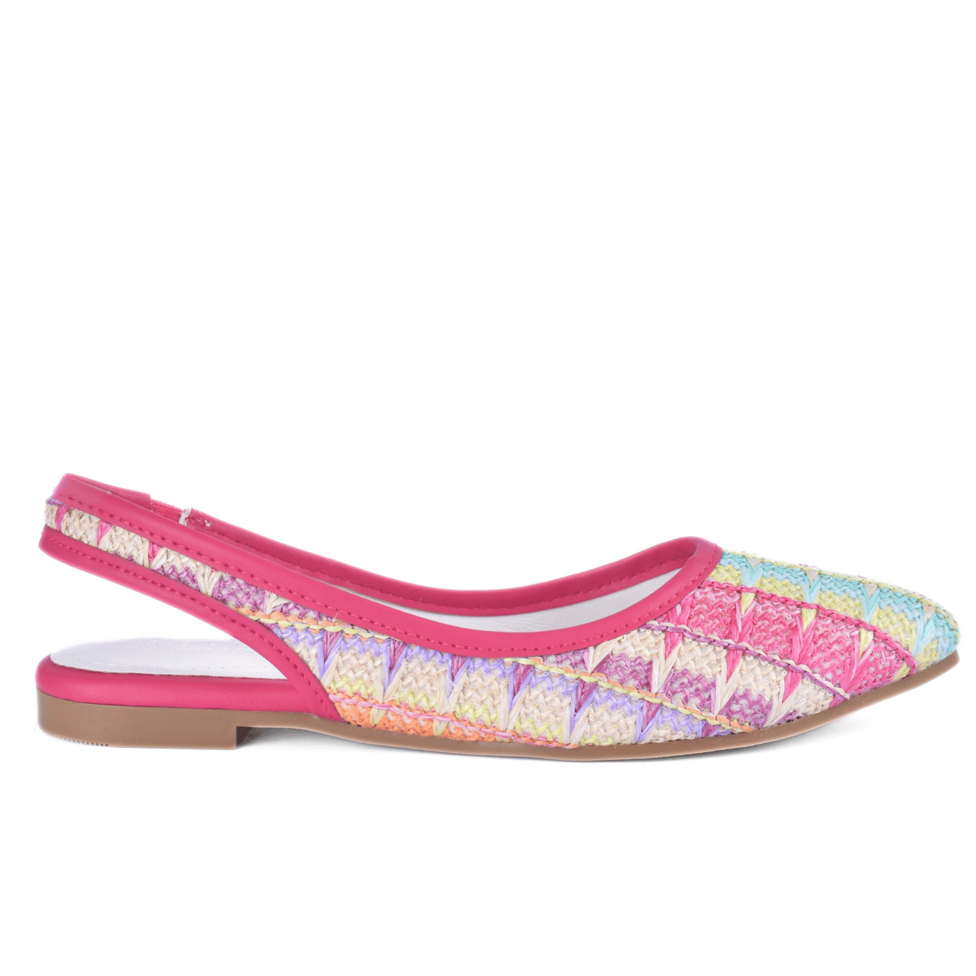 Colorful Summer Slip-On Flats with Woven Detail Melouk