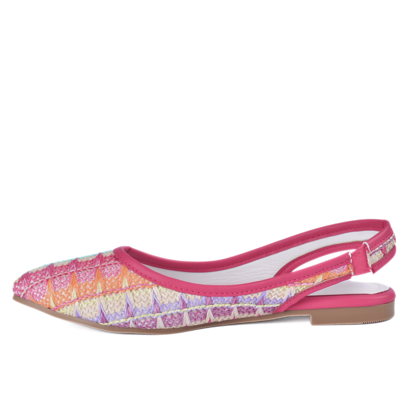 Colorful Summer Slip-On Flats with Woven Detail Melouk