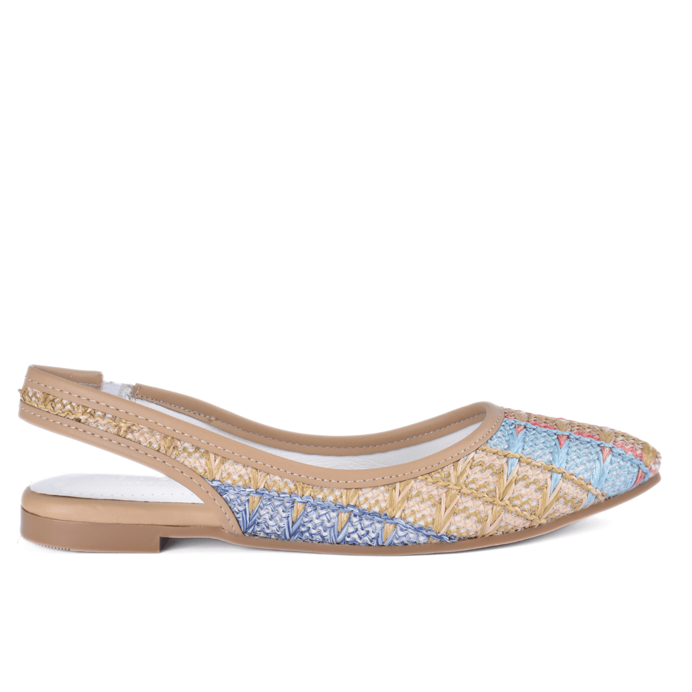 Colorful Summer Slip-On Flats with Woven Detail Melouk