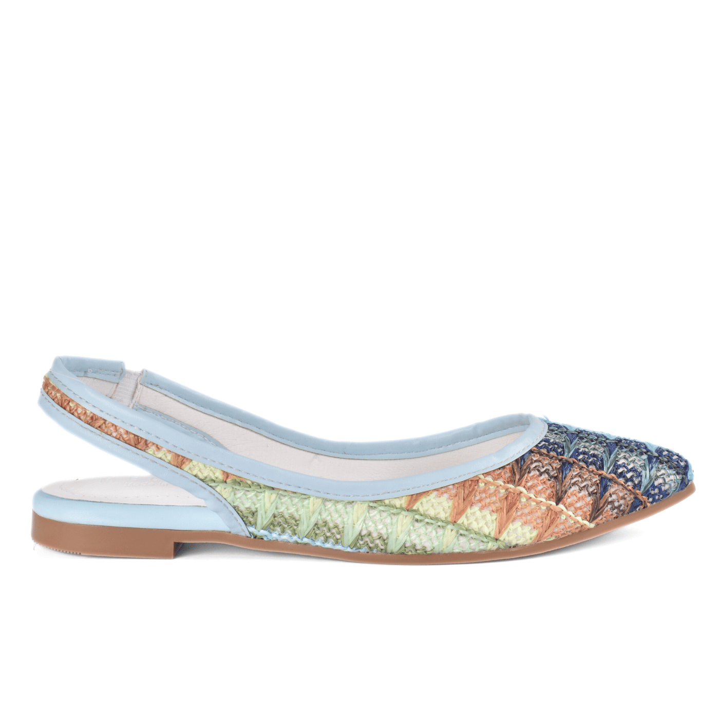Colorful Summer Slip-On Flats with Woven Detail Melouk