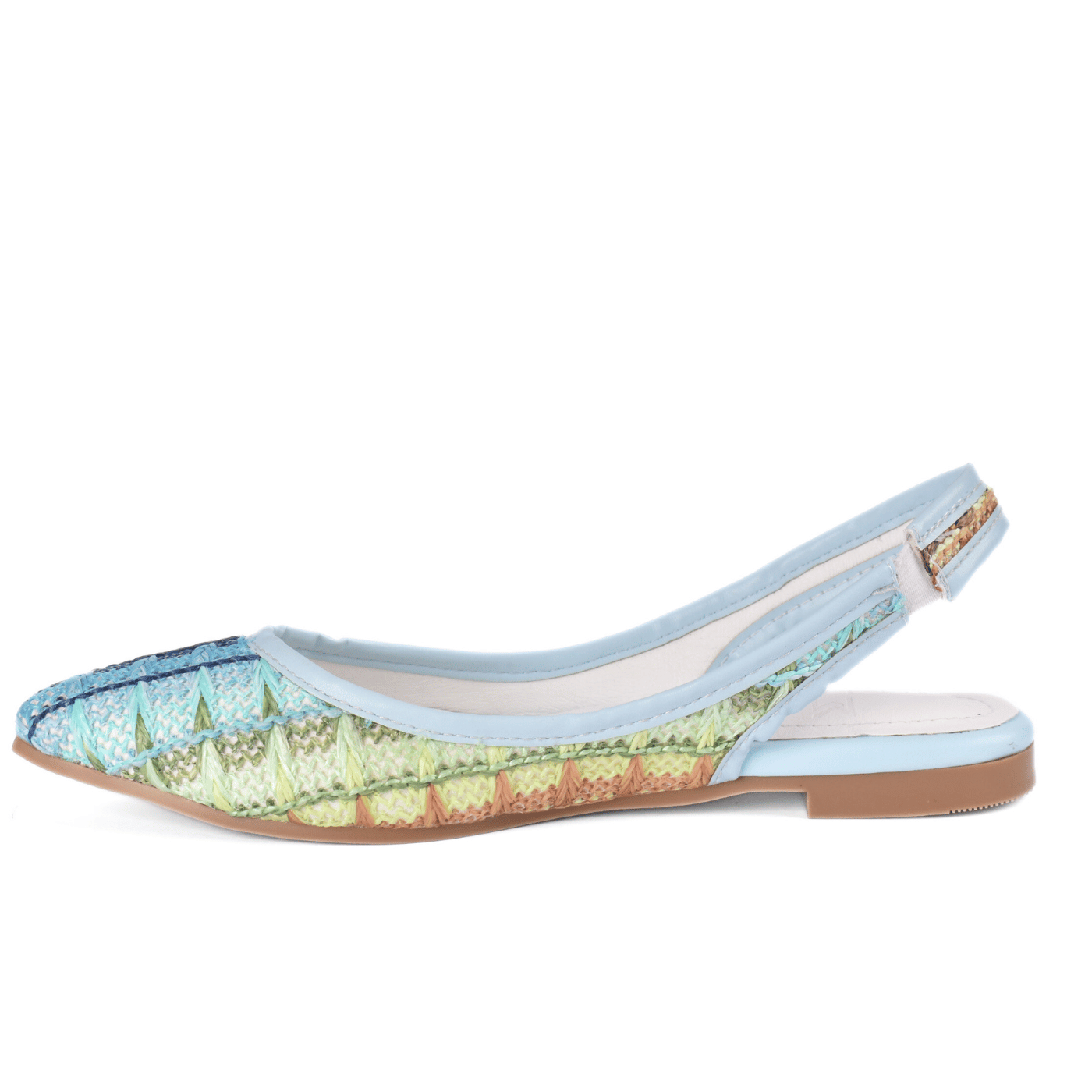 Colorful Summer Slip-On Flats with Woven Detail Melouk
