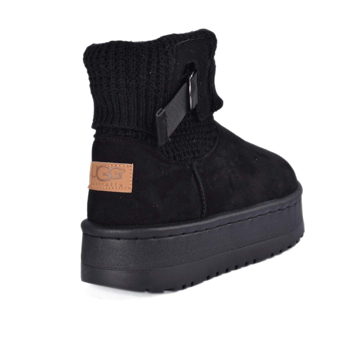 Suede Clog with Contrast Stitch Detail