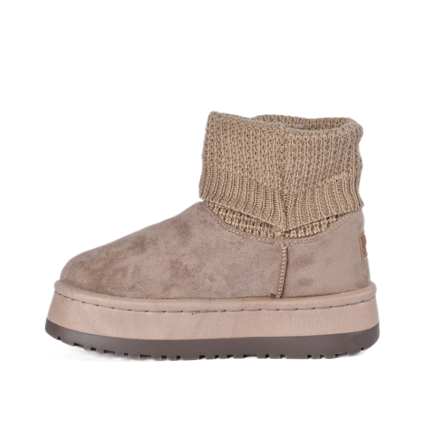 Suede Clog with Contrast Stitch Detail