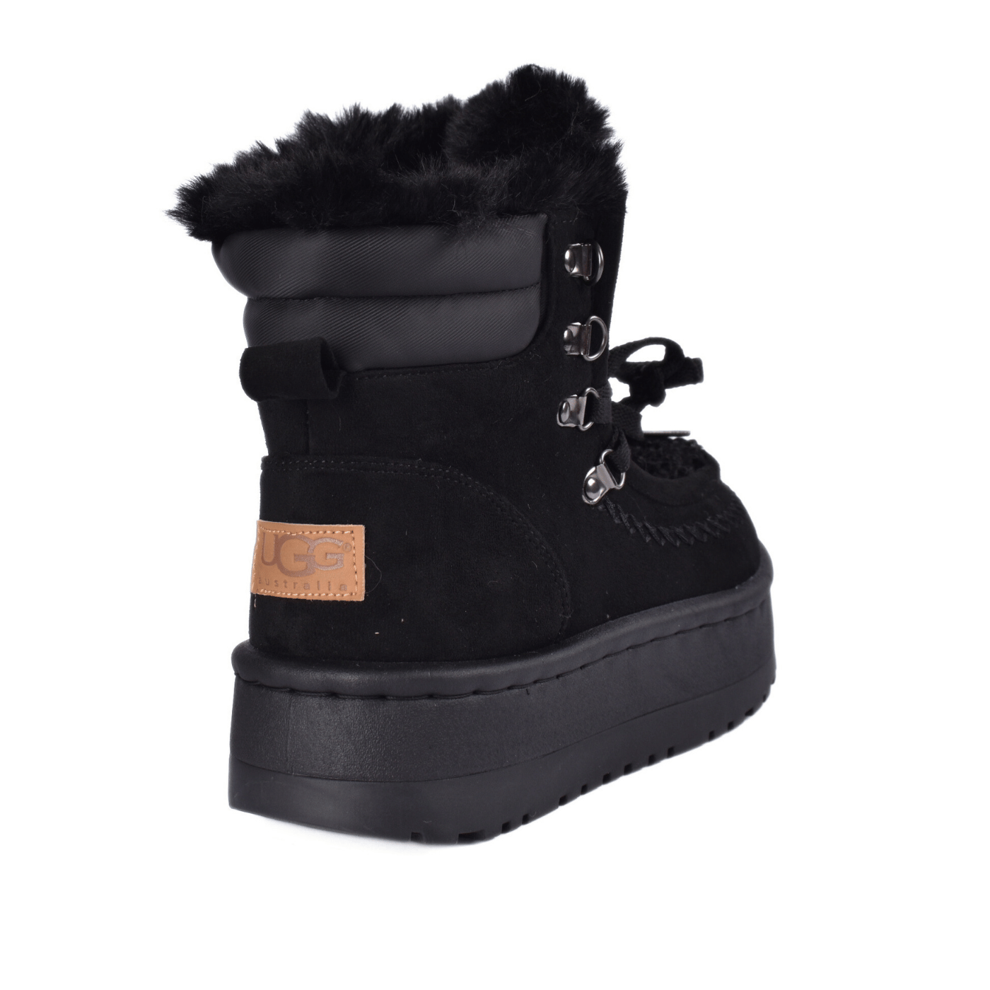 Suede Slip-on Winter Boots with Detail