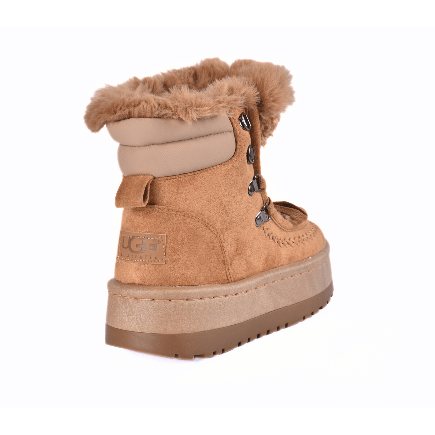 Suede Slip-on Winter Boots with Detail