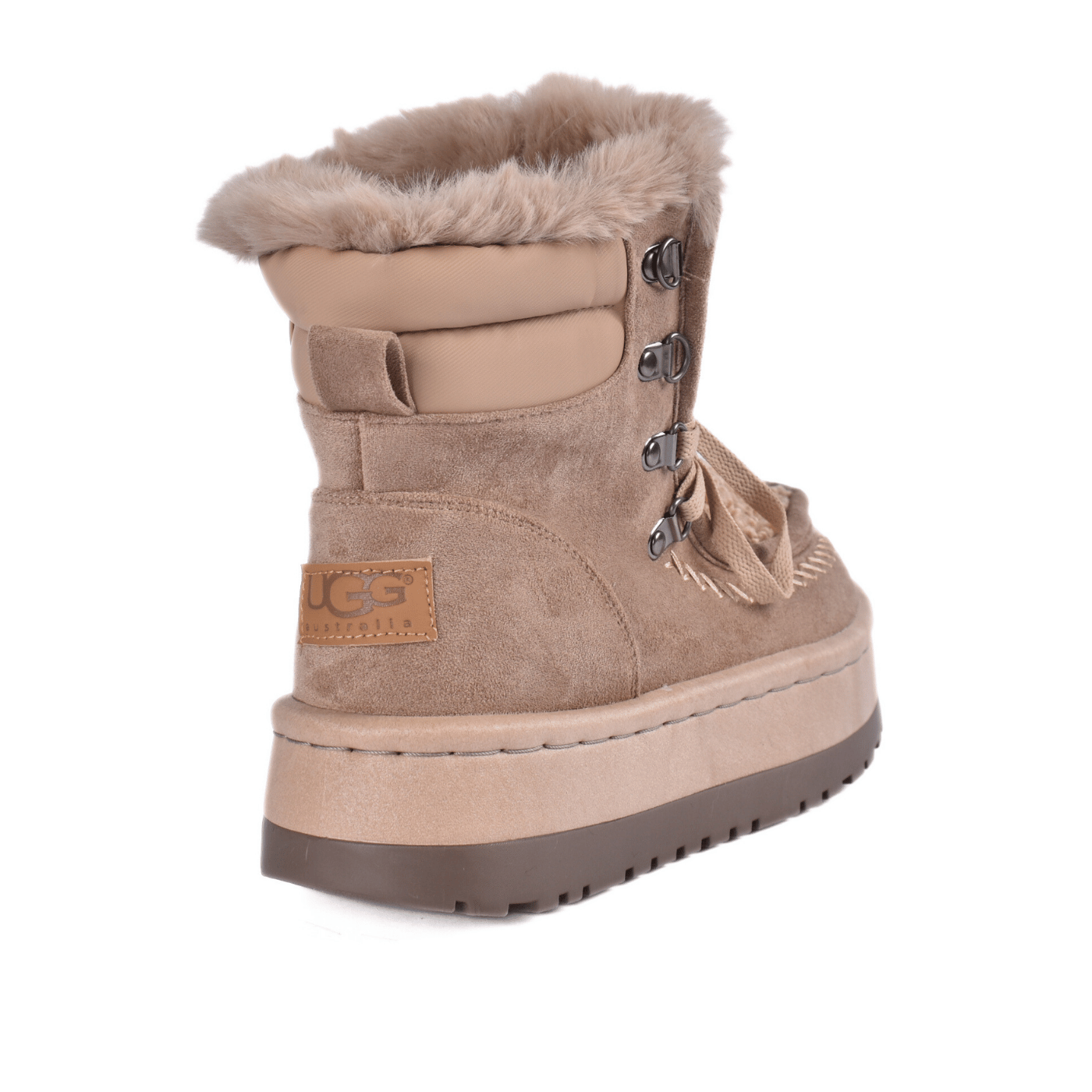 Suede Slip-on Winter Boots with Detail