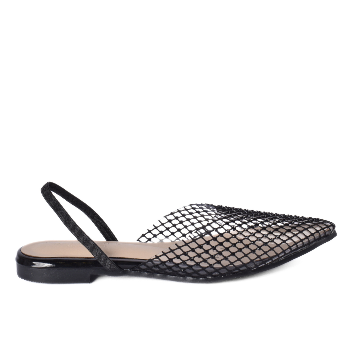 Women’s Studded Mesh Slingback Flats