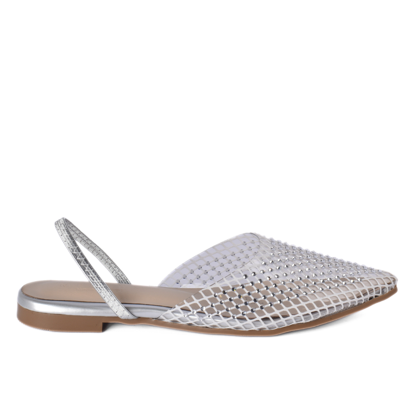Women’s Studded Mesh Slingback Flats