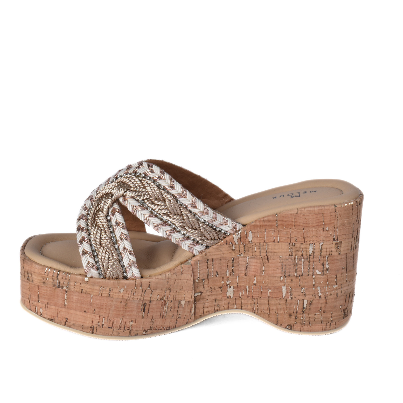 Cork Platform Slide Sandal