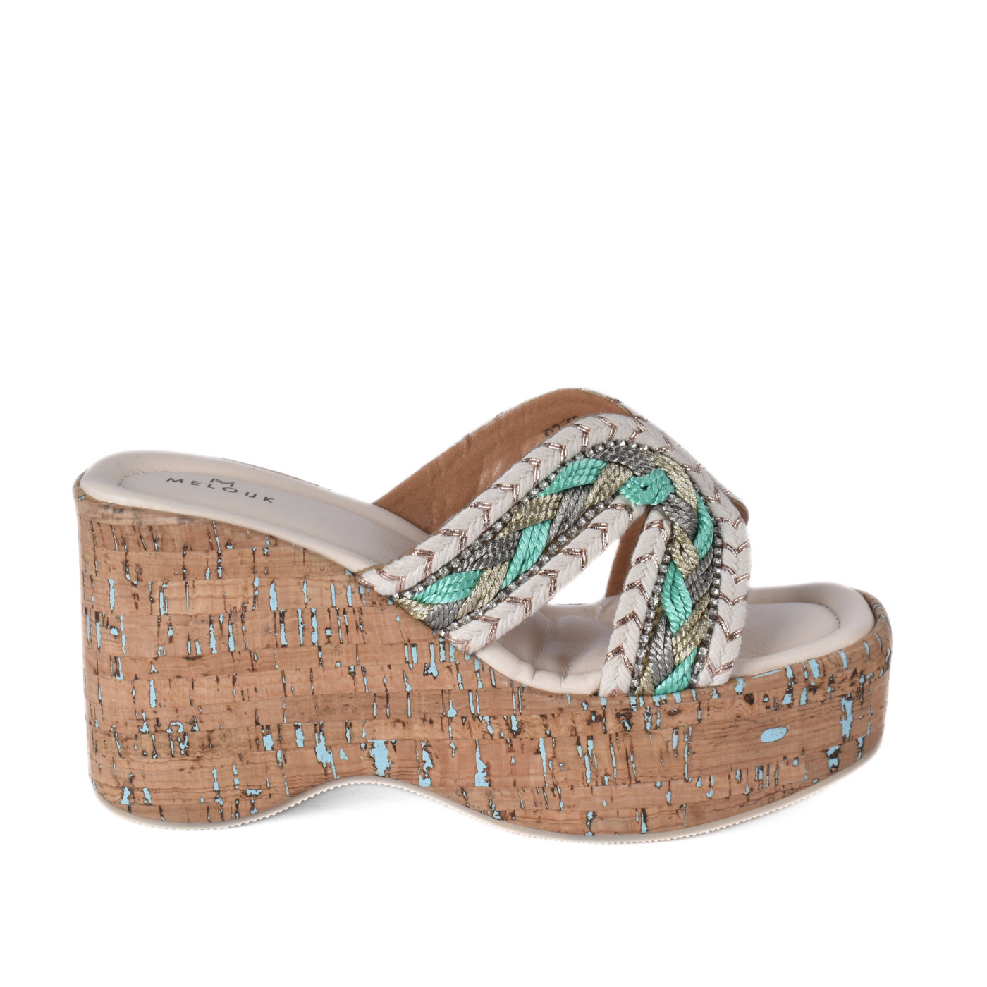 Cork Platform Slide Sandal